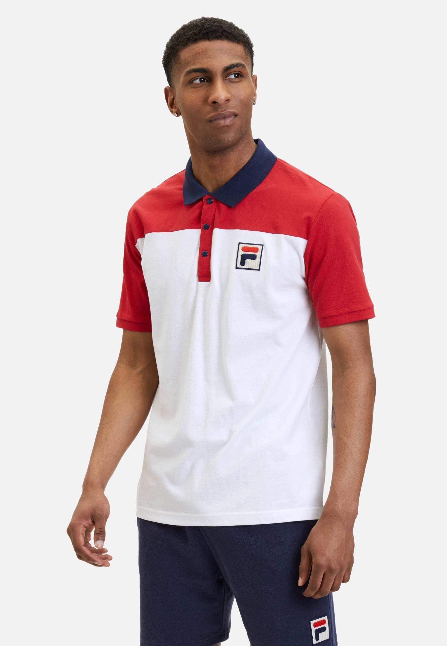 Fila Poloshirt »FILA Polos Lianshan Blocked Polo Shirt«