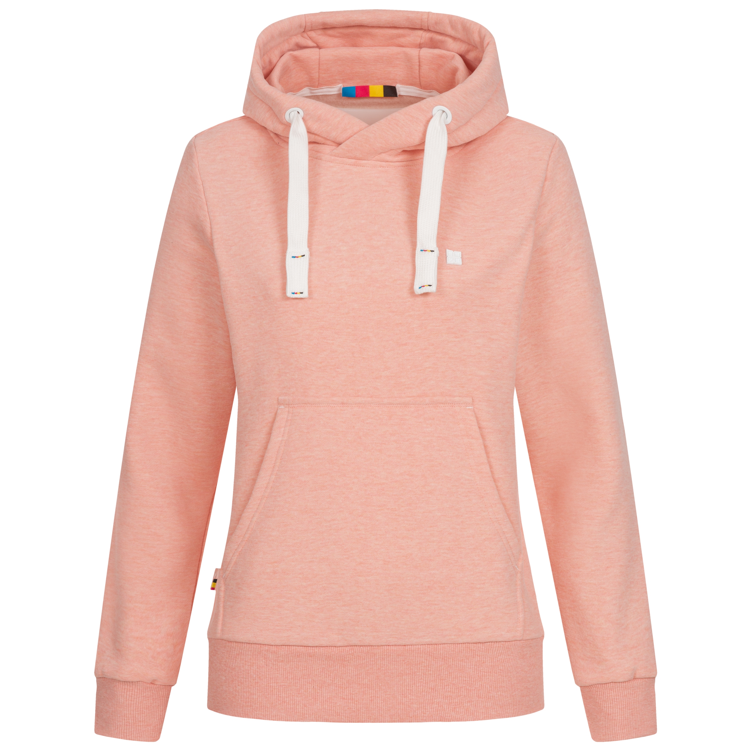 DEPROC Active Kapuzensweatshirt »HildaCMYK II WOMEN«, weiche Fleecejacke mit Kängurutasche