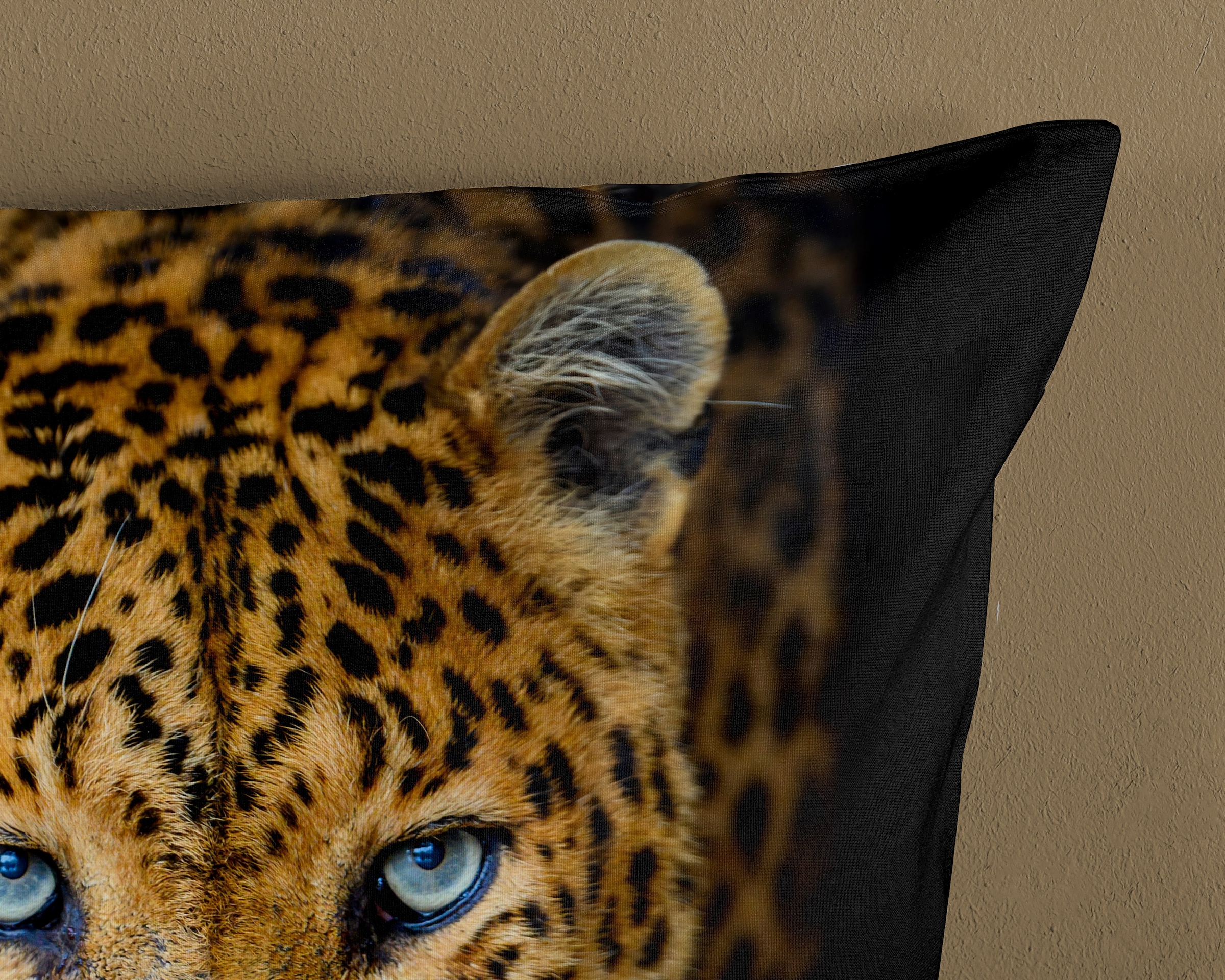 good morning Wendebettwäsche »Bonn«, Baumwolle, Renforcé, 135x200, Reissverschluss, Wende, Leopard, Schwarz
