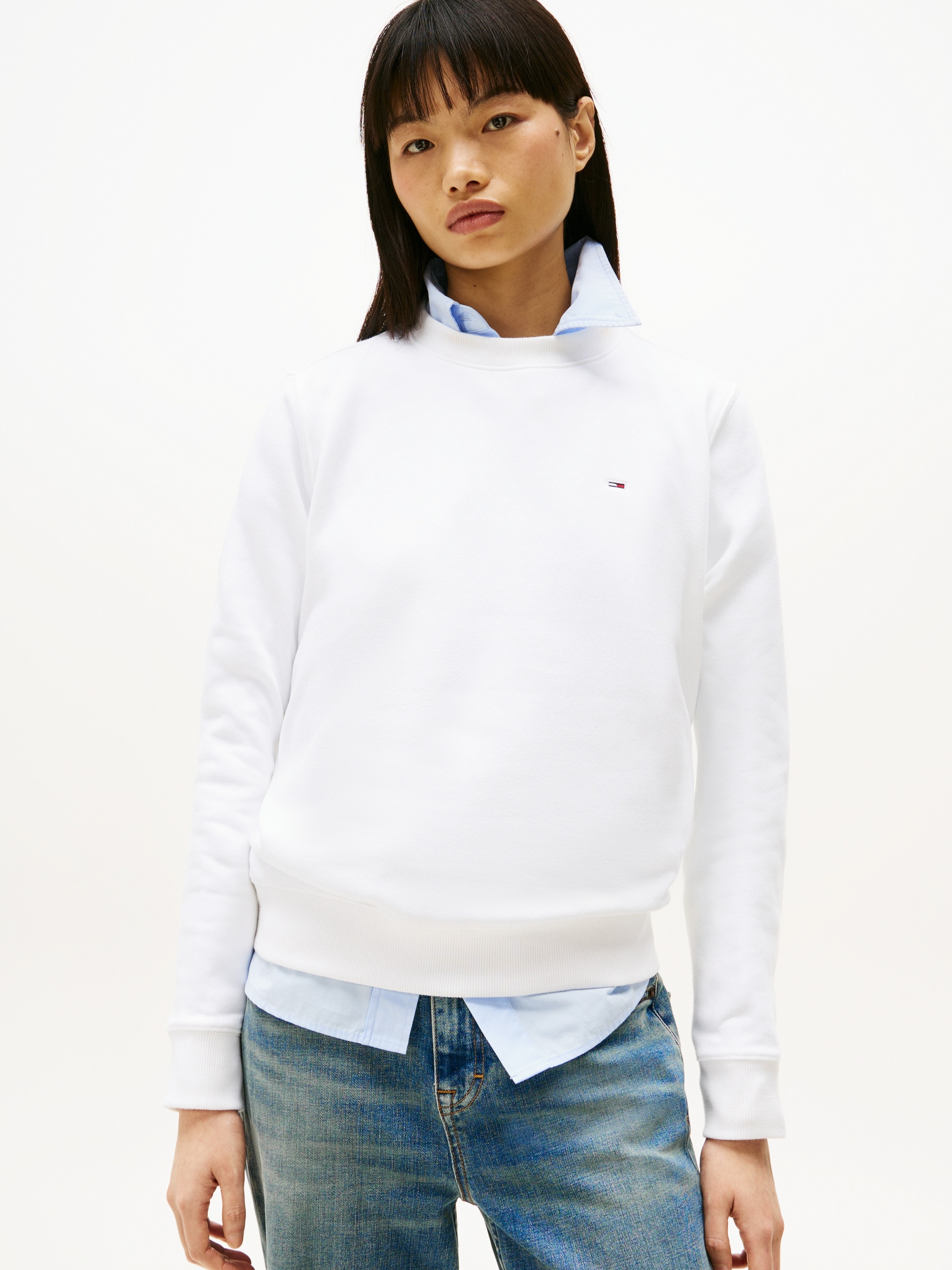Tommy Jeans Sweatshirt »TJW REG S FLAG CREW«, mit Logostickerei