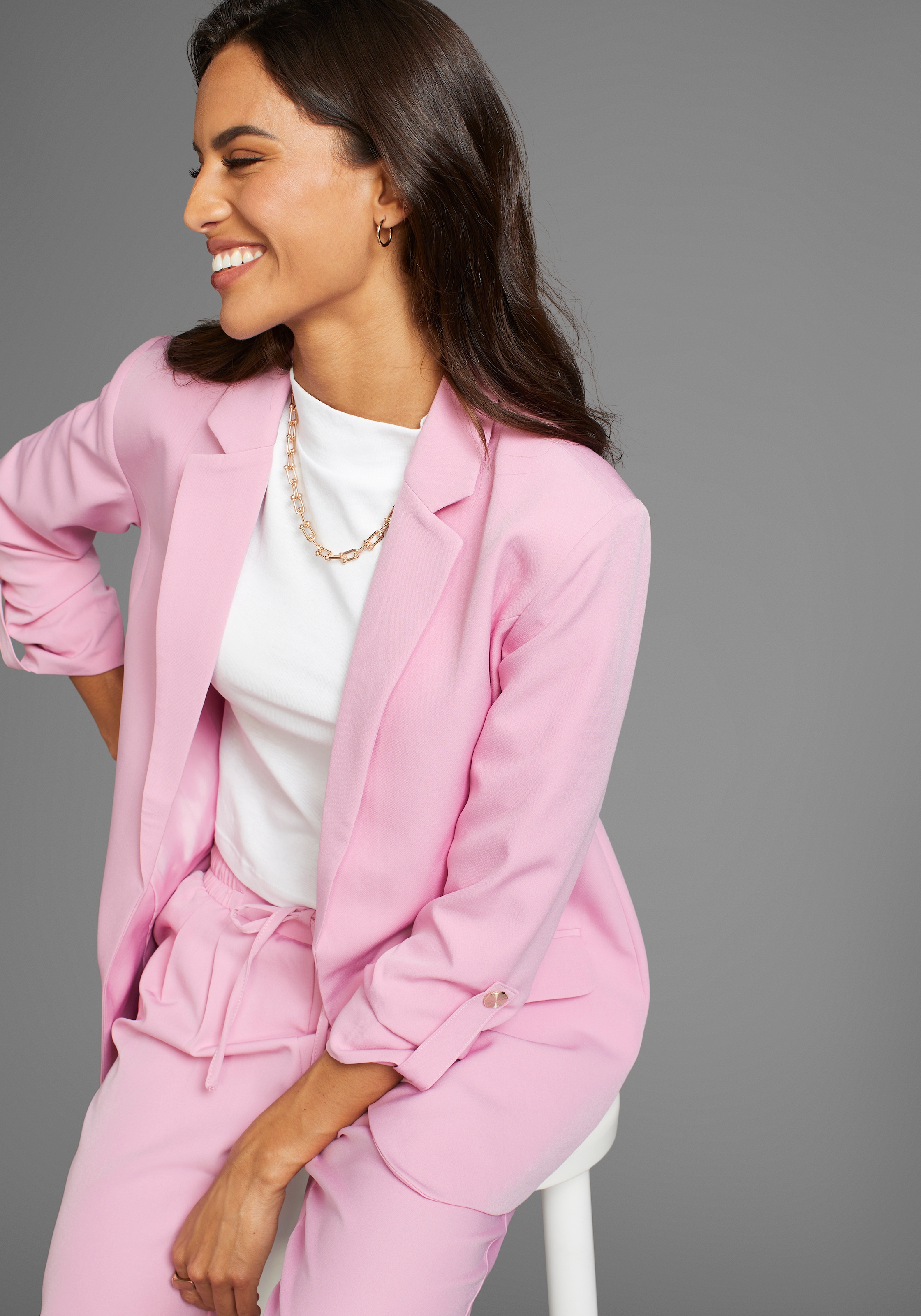 Laura Scott Blusenblazer, mit modischem Ärmelriegel, NEUE KOLLEKTION