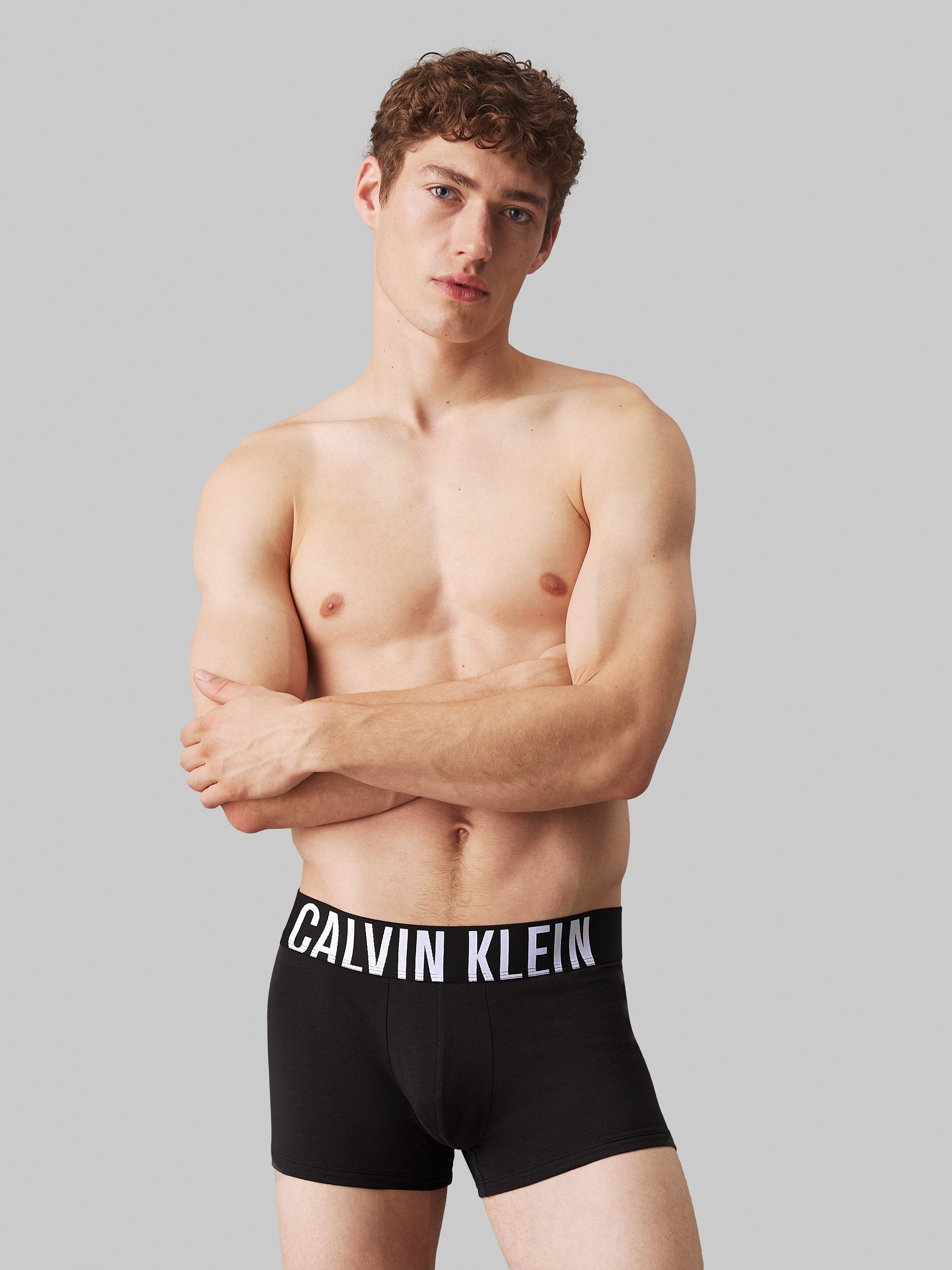 Calvin Klein Underwear Trunk »TRUNK 3PK«, (Packung, 3 St., 3er), mit Logo-Elastikbund