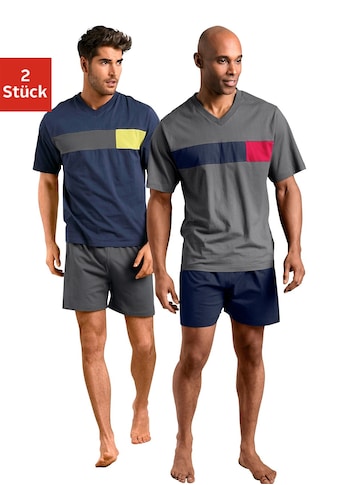 le jogger® Shorty, (Packung, 4 tlg., 2 Stück), mit Colourblock-Einsätzen kaufen