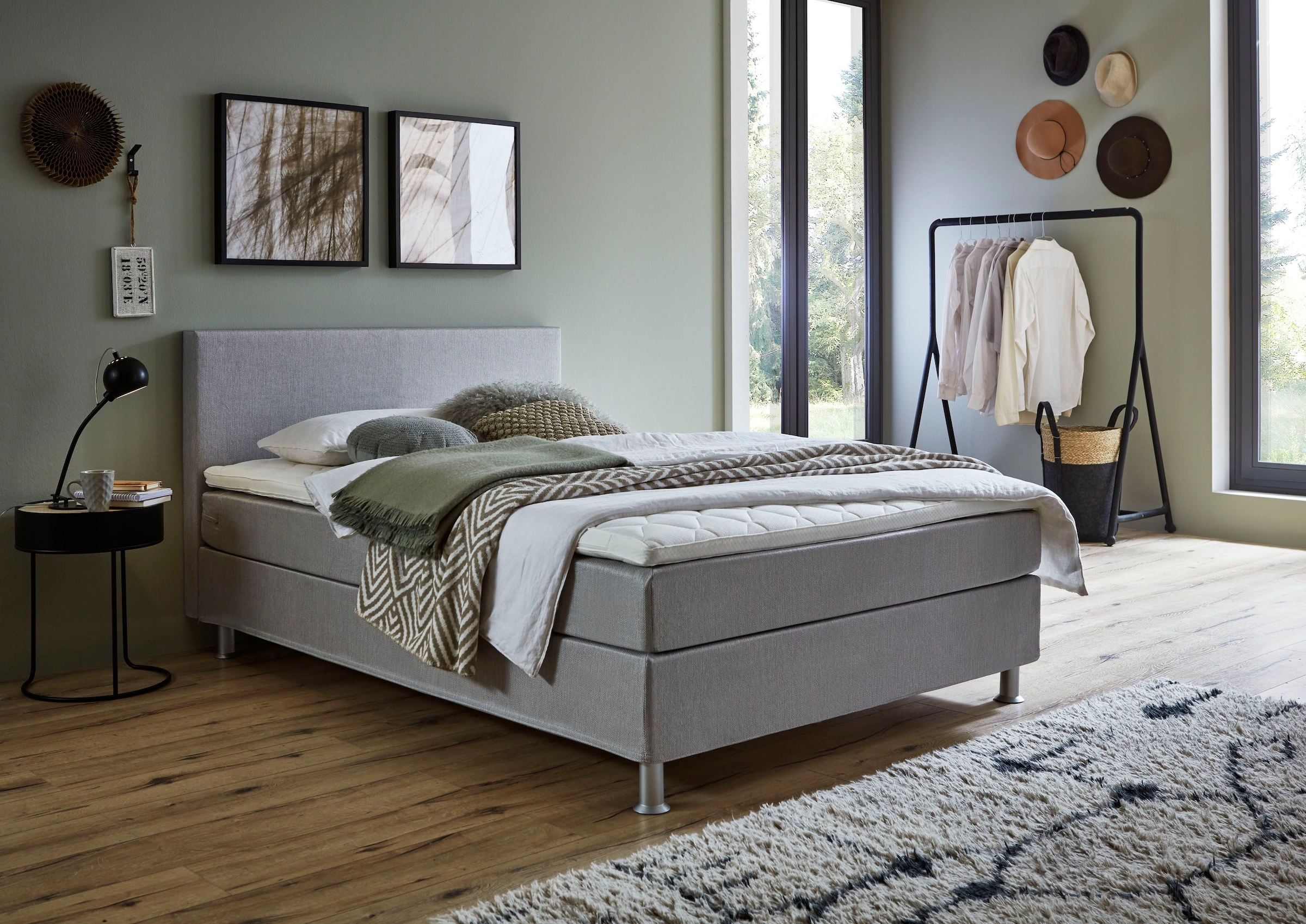 ATLANTIC home collection "Edison" inkl. Bonnellfederkern-Matratze und Topper