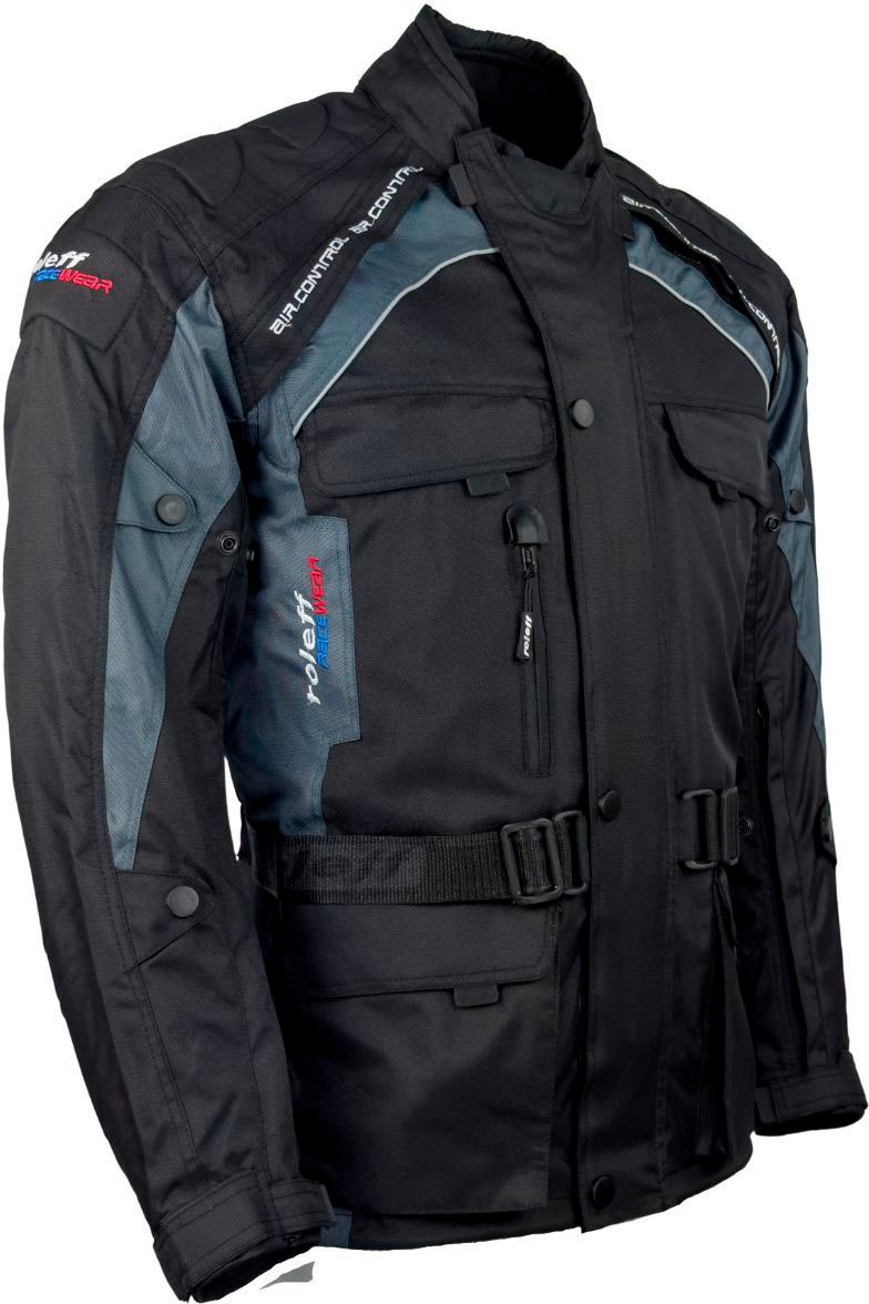 roleff Motorradjacke »Liverpool RO«, Unisex, Mit Sicherheitsstreifen, 4 Taschen