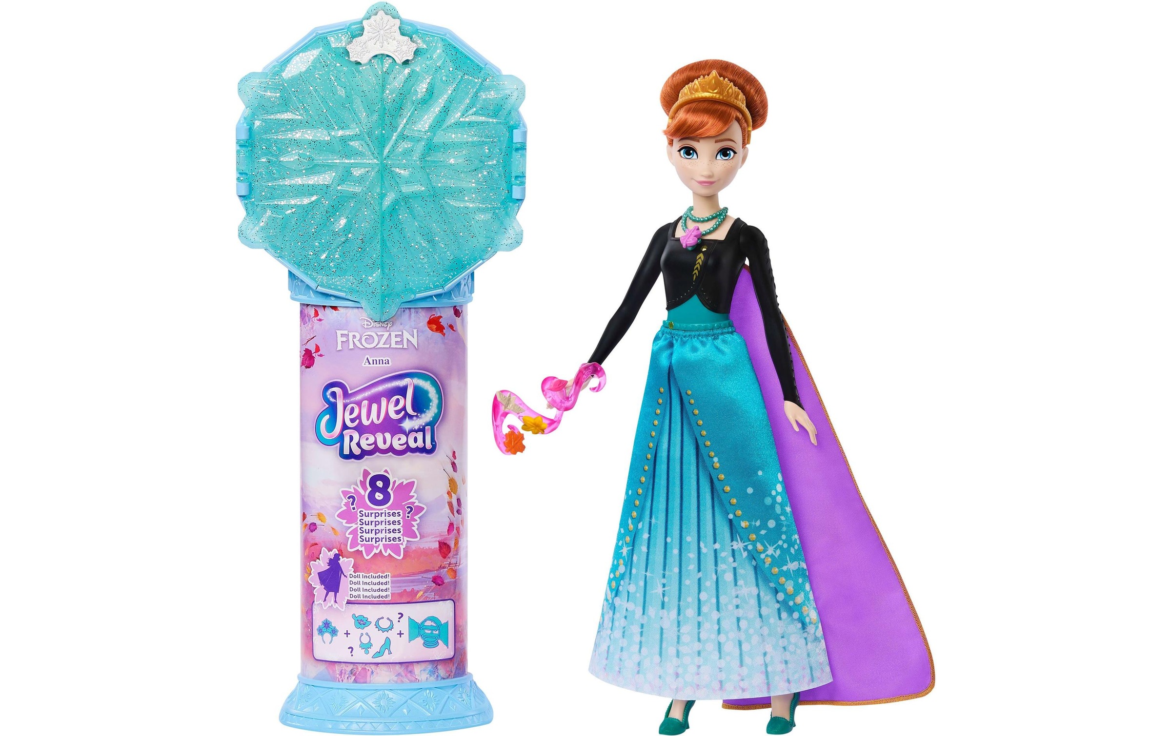 Disney Frozen Anziehpuppe "Disney Die Eiskönigin, Juwel Reveal Anna"