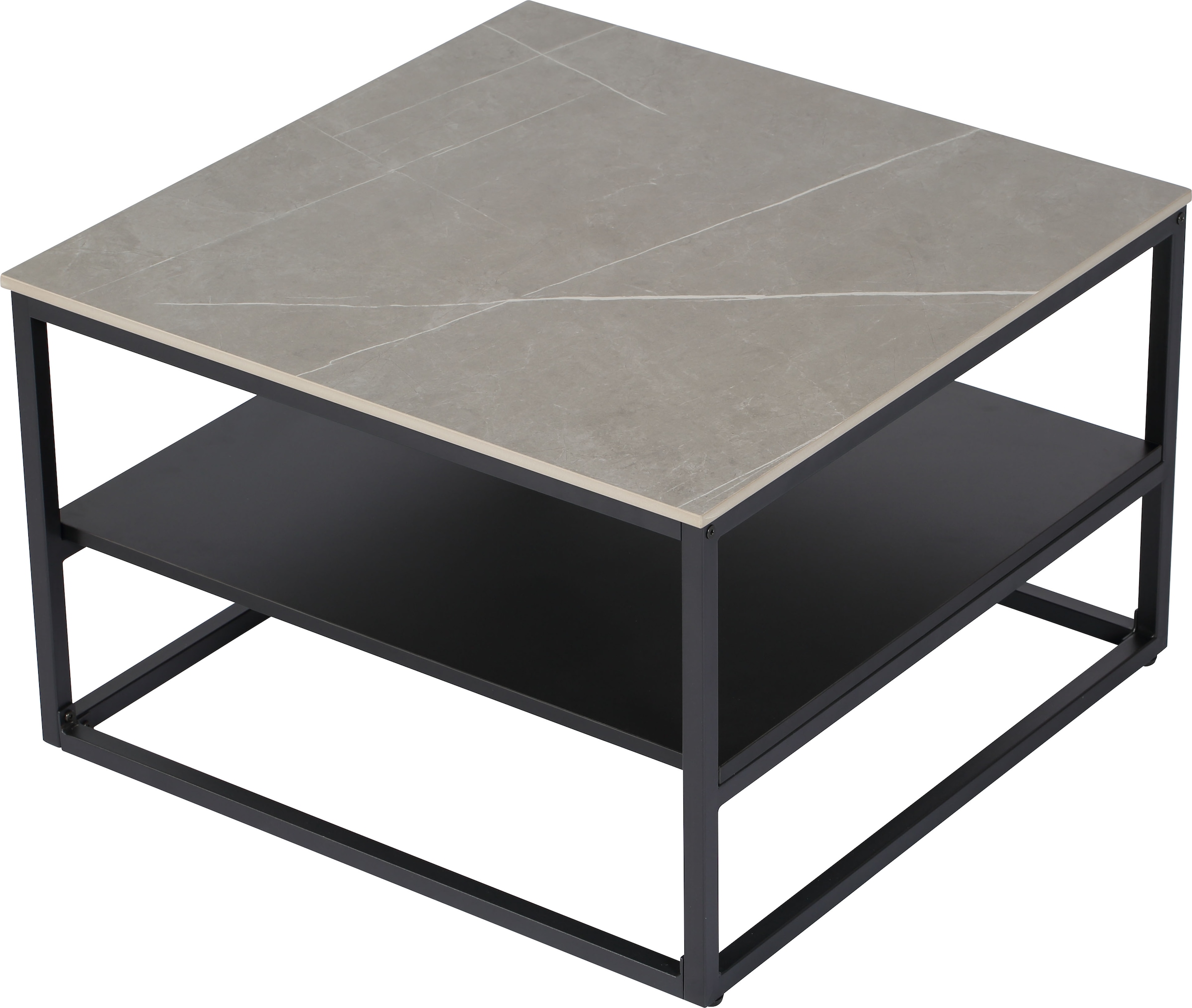 HELA Couchtisch »HUGO«, (1 St.), Couchtisch; quadratisch; Sintered Stone; Ablageboden