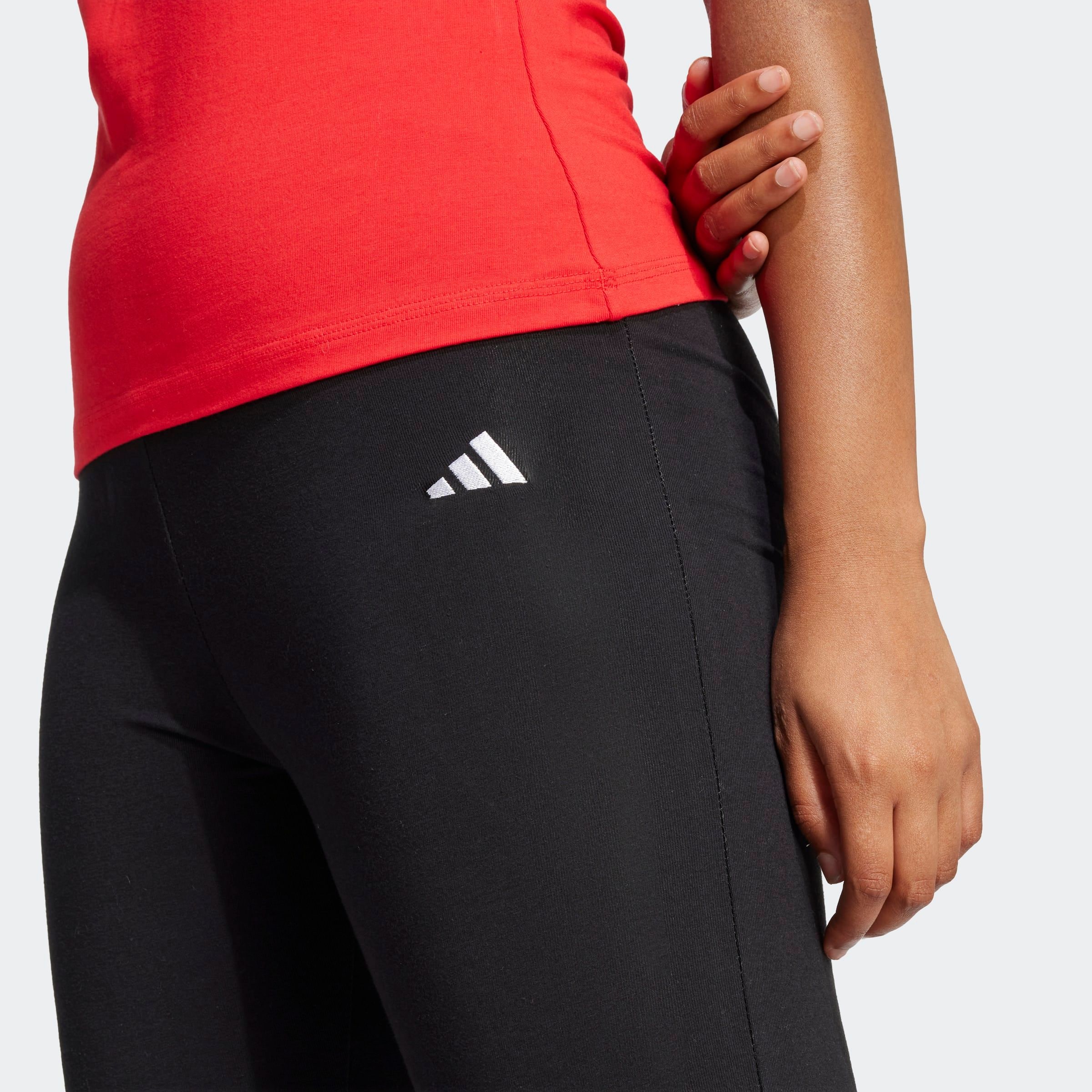 adidas Sportswear Trainingstights »W SL SJ FLARLEG«, (1 tlg.), Hoher Bund, ausgestellte Beinform