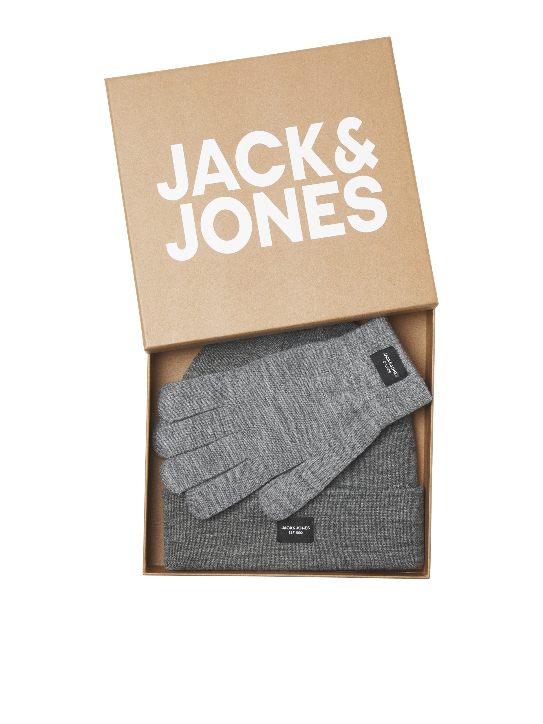 Jack & Jones Strickmütze »JACBEANIE & GLOVE KNIT GIFTBOX«, (Set, 2 St.)