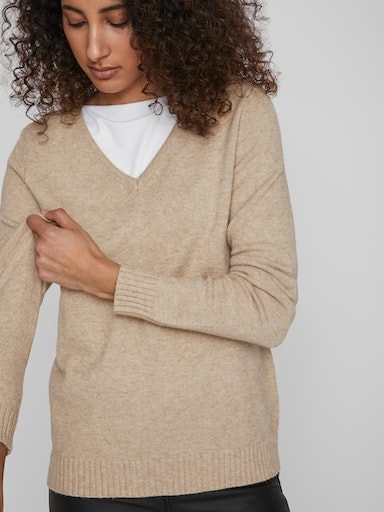 Vila V-Ausschnitt-Pullover »VIRIL V-NECK L/S KNIT TOP - NOOS«