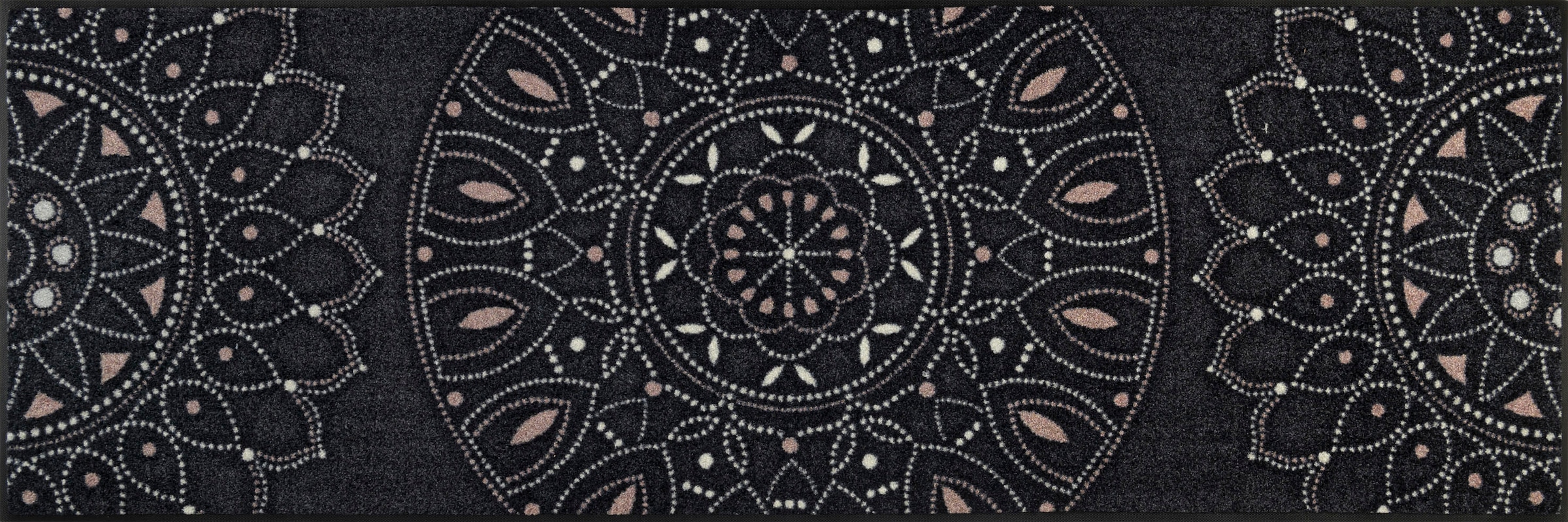 wash+dry by Kleen-Tex Läufer »Purnima«, rechteckig, 7 mm Höhe, Schmutzfangläufer, Mandala Motiv, rutschhemmend, waschbar