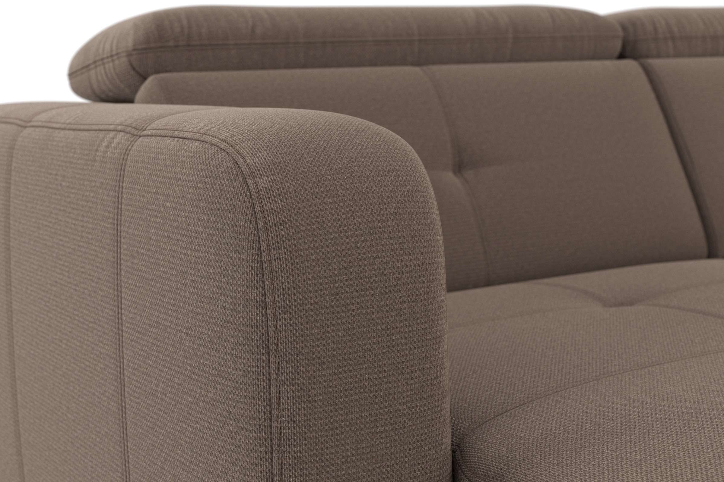 sit&more Wohnlandschaft »Belluci U-Form«, Kopfteilverstellung und Federkern, wahlweise mit Bettfunktion
