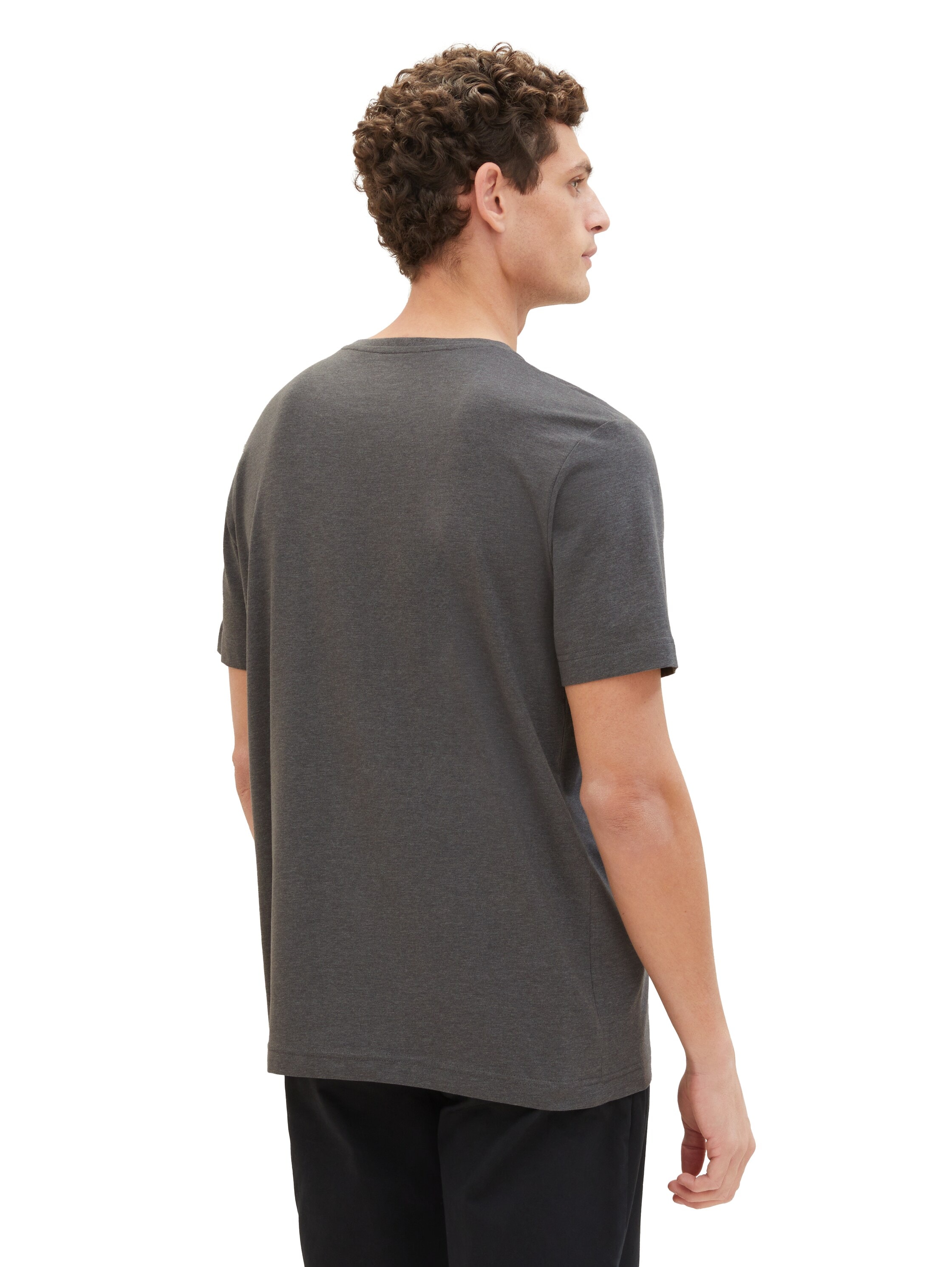 TOM TAILOR Kurzarmshirt, (Packung, 2 tlg.), mit Logo-Print