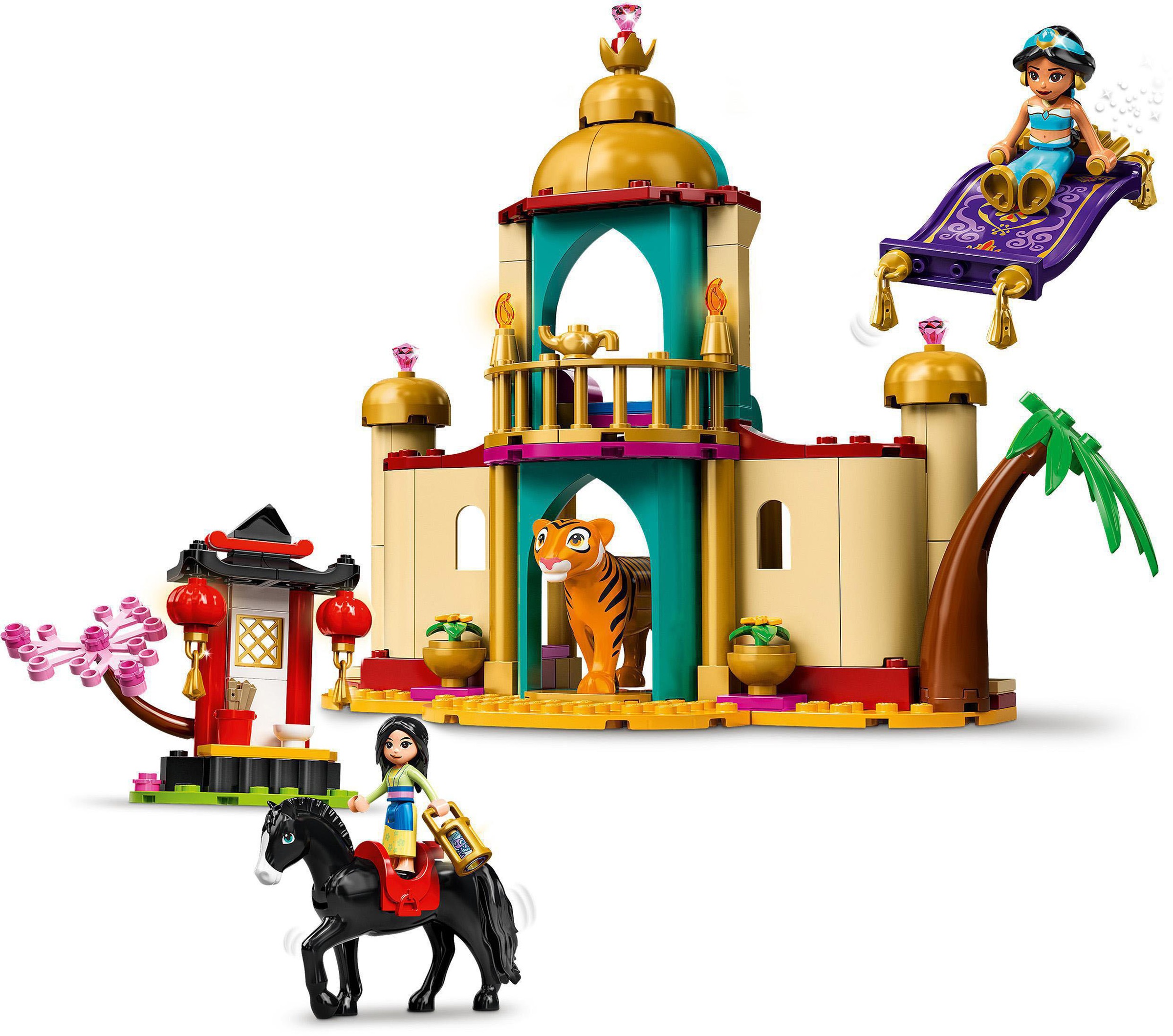 LEGO® Konstruktionsspielsteine »Jasmins und Mulans Abenteuer (43208), LEGO® Disney«, (176 St.)