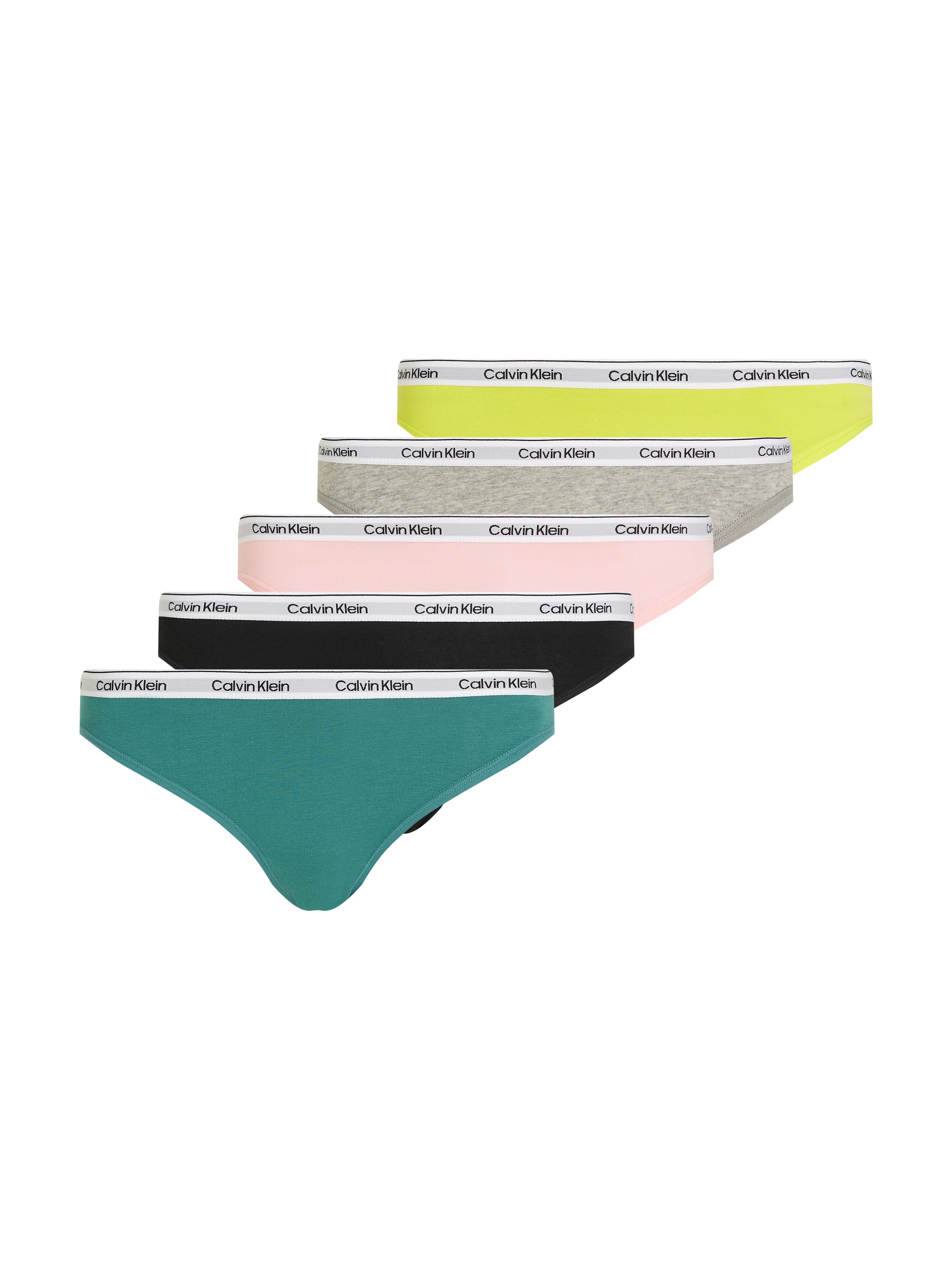 Calvin Klein Underwear Bikinislip »5 PACK BIKINI (LOW-RISE)« Packung, 5er-Pack, 5 Stk. mit Logobund