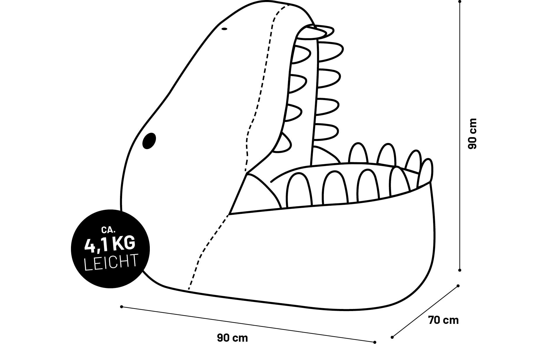 Lumaland Sitzsack »Dino«