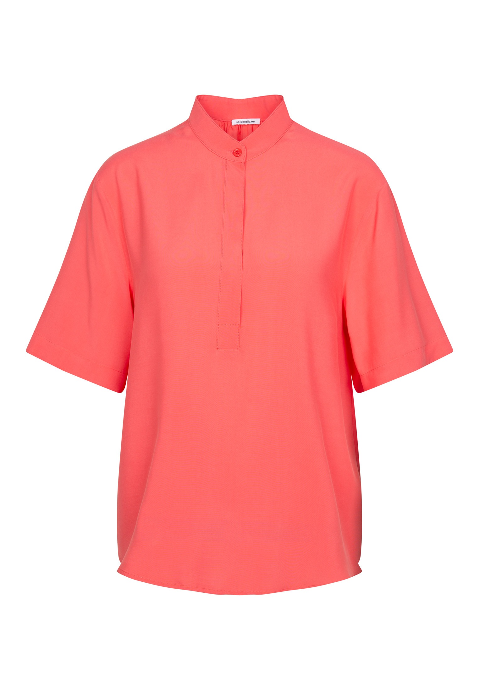 seidensticker Shirtbluse »Schwarze Rose«, Kurzarm Rundhals Uni