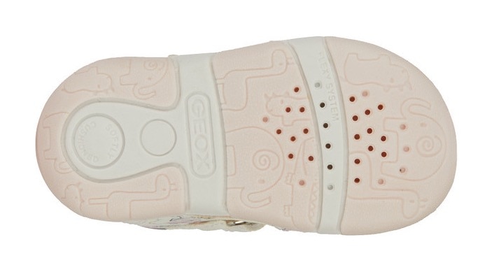 Geox Lauflernschuh »B SANDAL TAPUZ GIRL«, Sandale, Klettschuh, Babyschuh mit Klettverschlüssen