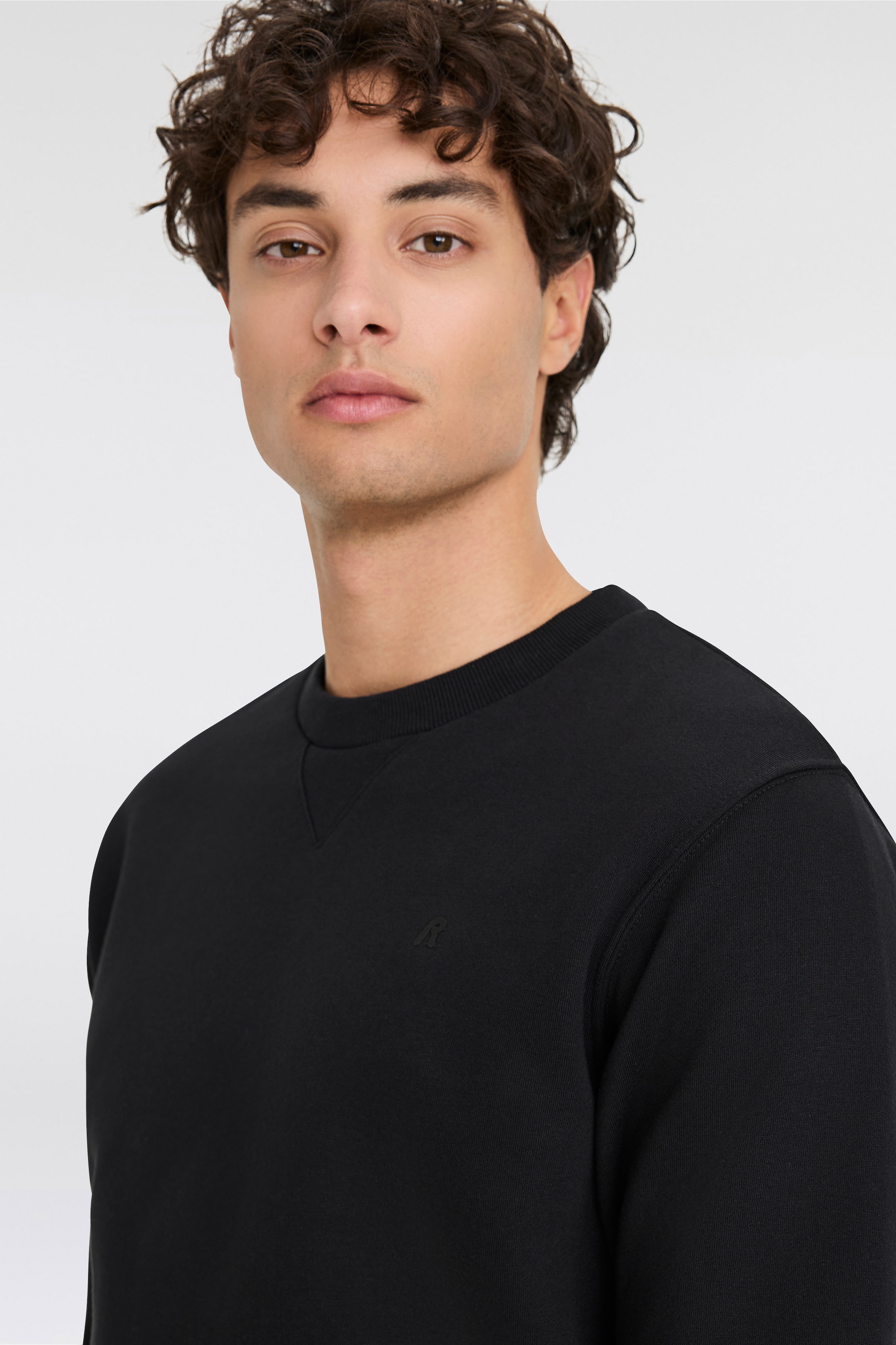 Replay Sweatshirt, mit V-Einsatz am Halsausschnitt