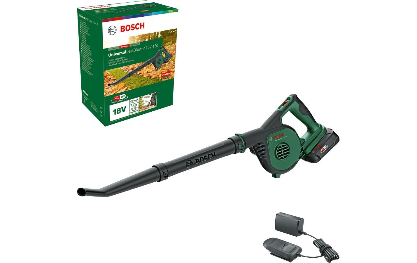 BOSCH Akku-Laubbläser, Mit Akku/Ladegerät