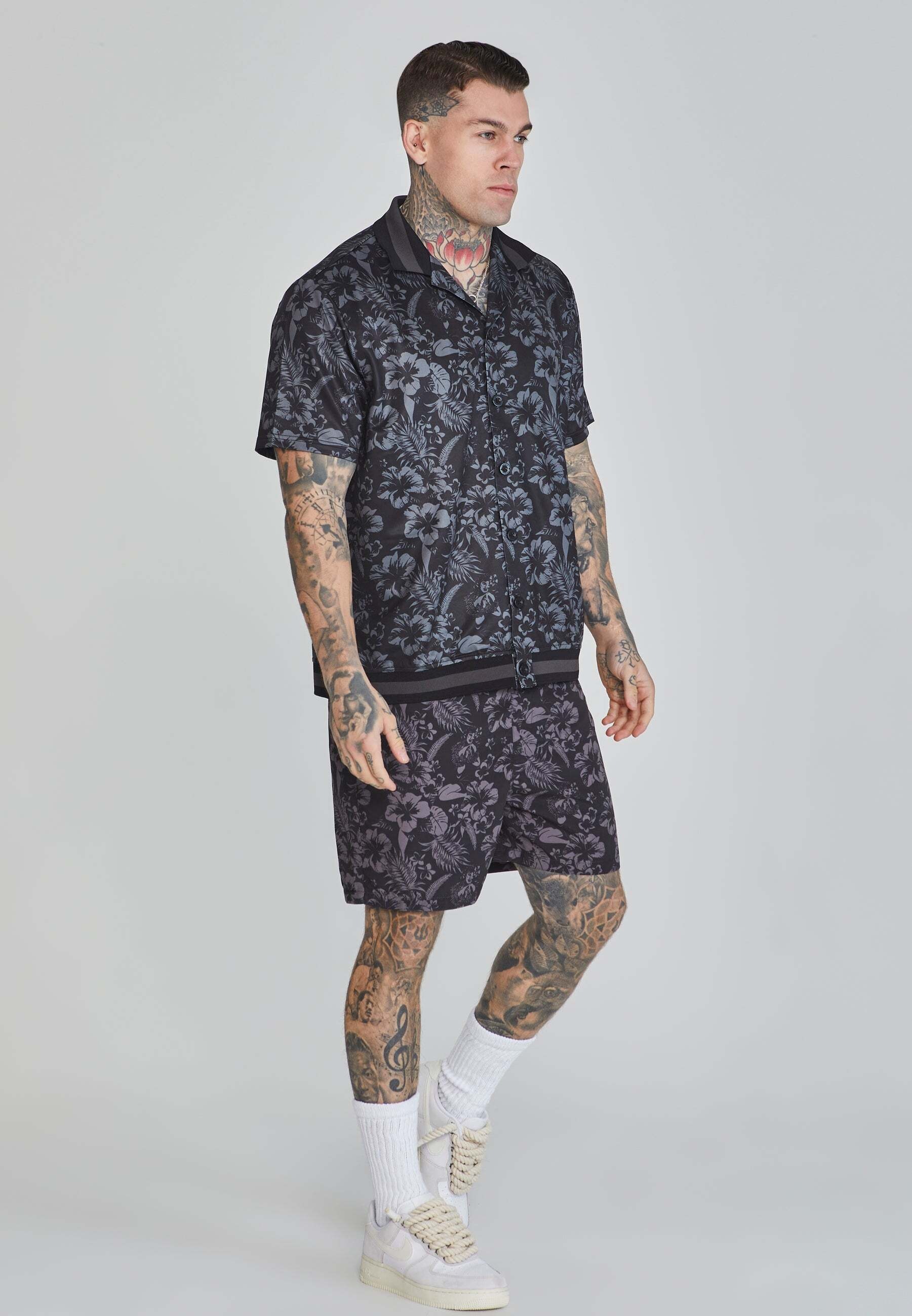 Siksilk Kurzarmhemd »Siksilk Kurzarmhemd Bowling Shirt«