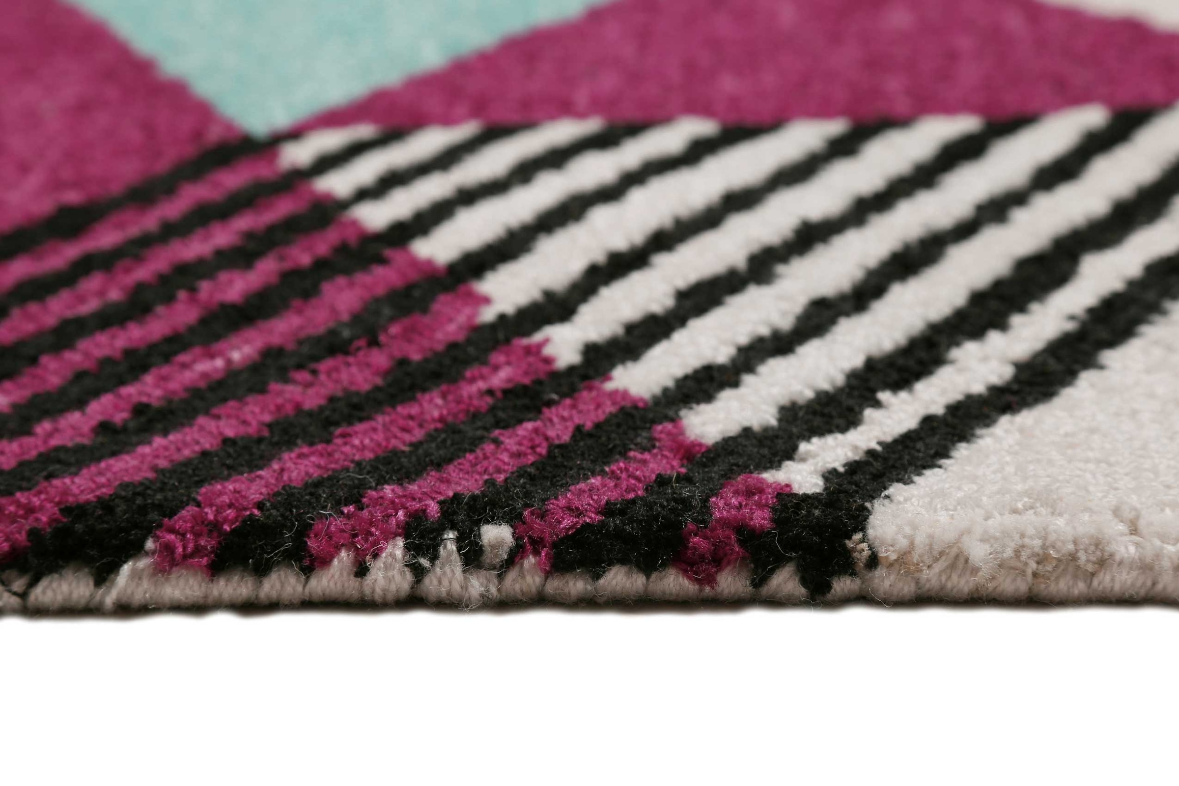 Esprit Teppich »Uptown,  ESP-39872«, rechteckig, 8 mm Höhe, bunt, handgetuftet, grafischer Retro Look für Wohnzimmer, Schlafzimmer