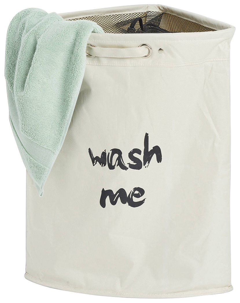 Zeller Present Wash me«, Shop ordern BxTxH: 34x34x56 im ❤ Wäschesack Jelmoli-Online cm »Wäschekorb,