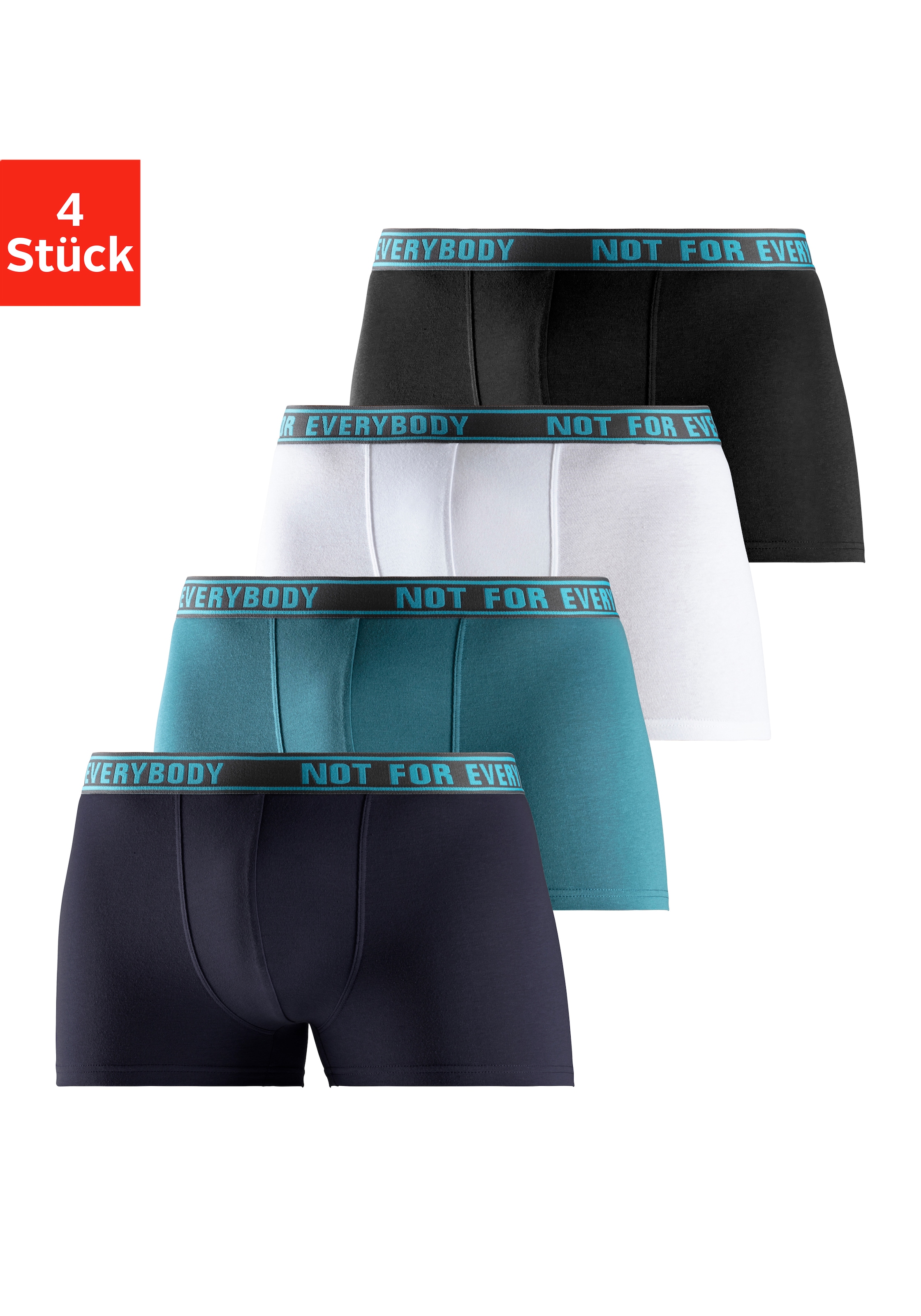 Bruno Banani Boxer »Boxershorts für Herren« Packung, 4 Stk. mit Schriftzug im Bund