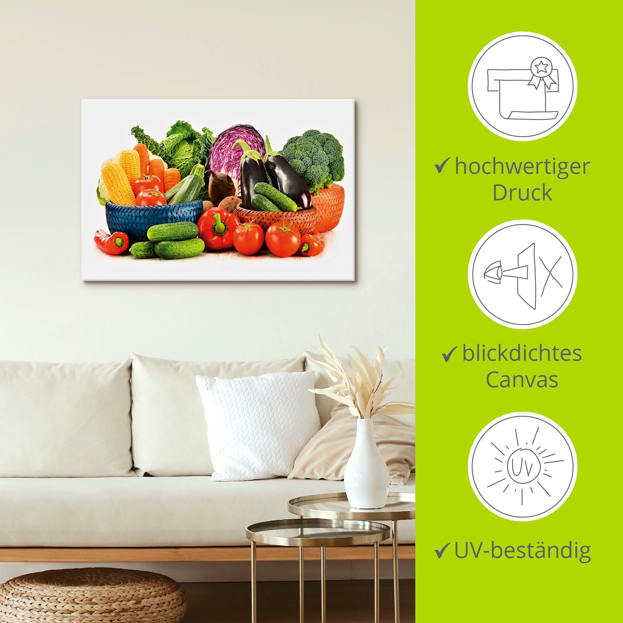 Stillleben Artland Alubild, oder Leinwandbild, III«, | online versch. shoppen Wandbild St.), in Poster als Wandaufkleber Lebensmittel, Grössen Jelmoli-Versand »Gemüse (1