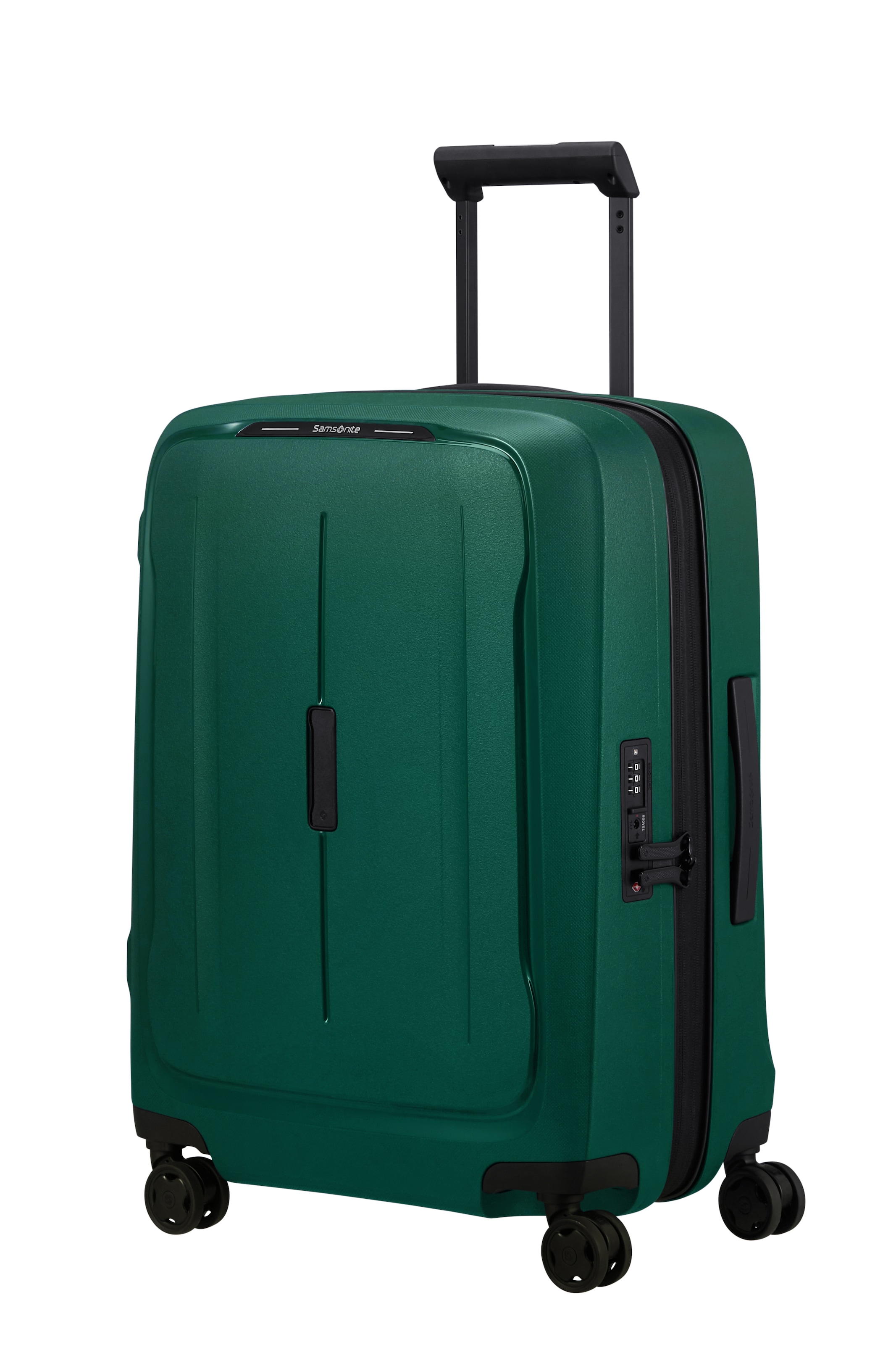 Samsonite, Unisex, Hartschalen-Trolley »ESSENS ZIP« 50 l 4 Rollen aus Polypropylen, mit Volumenerweiterung, alpine grün, B/H/T: 40cm x 55cm x 23cm 50 