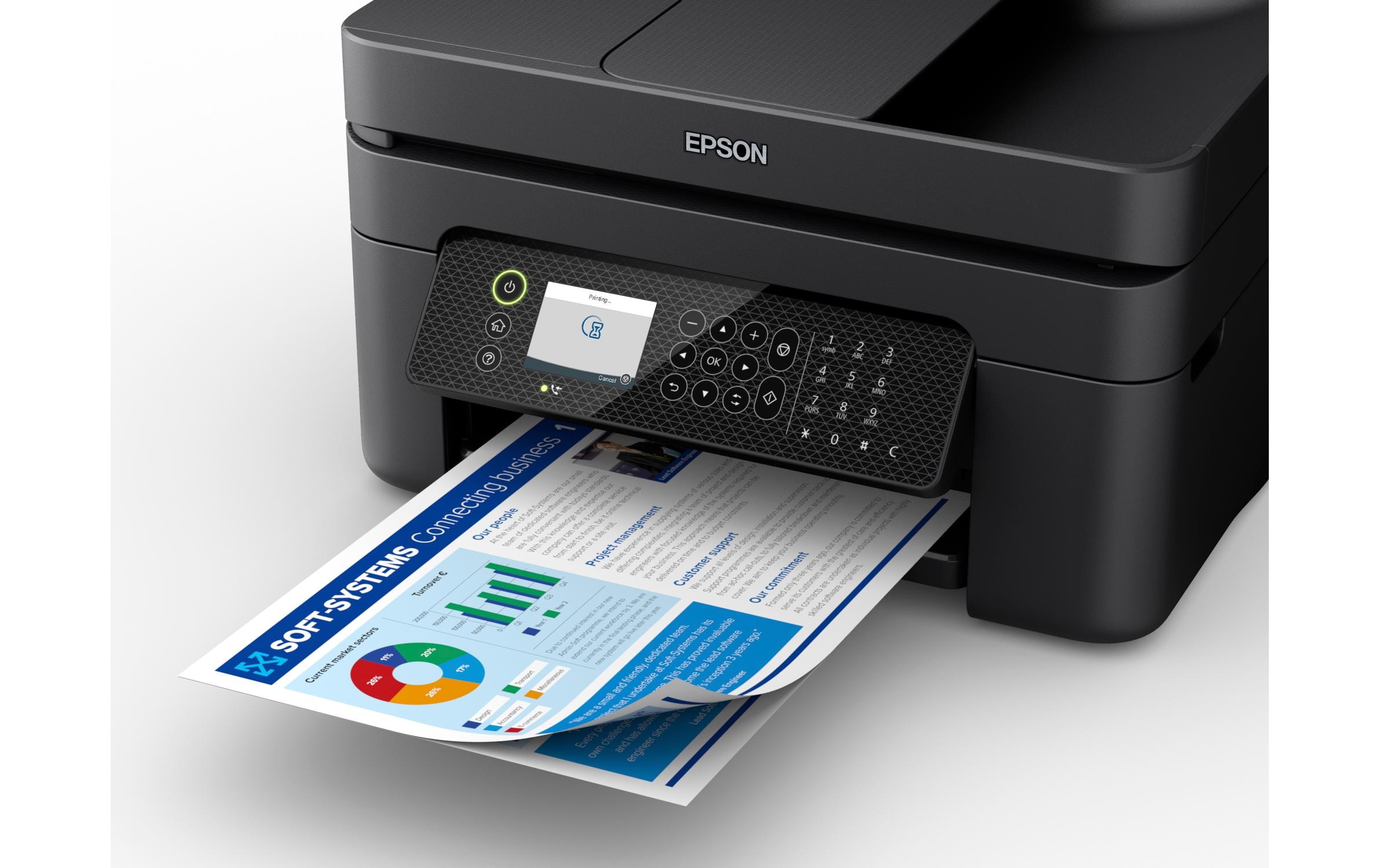 Epson Multifunktionsdrucker »Epson Workforce WF-2950DWF schwarz«