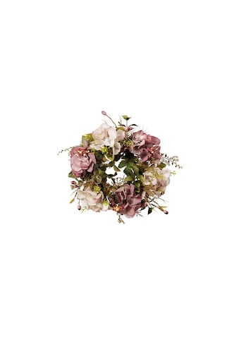 Kunstblume »Kranz Hortensien und Beeren«