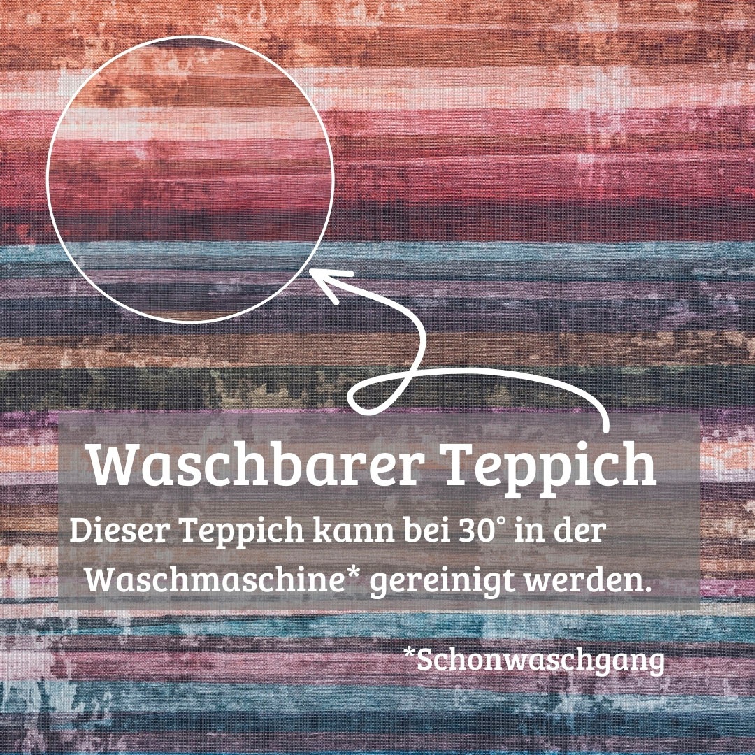 my home Teppich »Nivah, LAGERRÄUMUNG!«, rechteckig, 8 mm Höhe, Flachgewebe, modern gestreift, In- und Outdoor geeignet