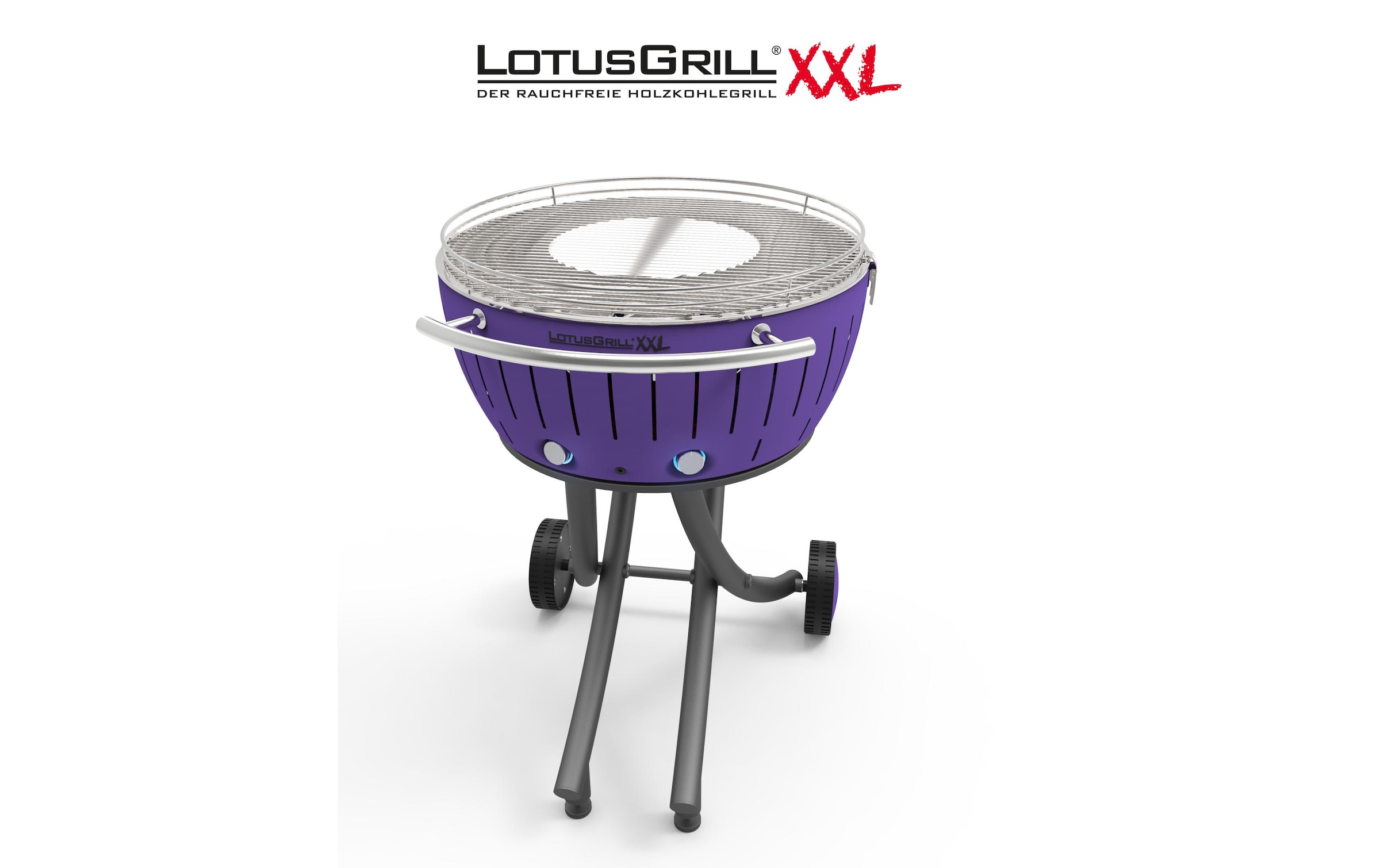 LotusGrill Holzkohlegrill »XXL Pflaumenlila«