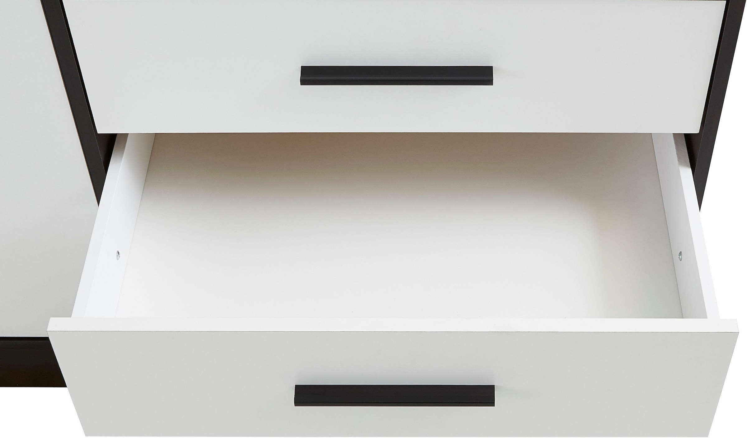 FORTE Kleiderschrank »Jupiter, Made in Europe, mit Schubladen«, (Masse (T/H): 60/200 cm), Stauraum, 2 Breiten, 4 Farben, Schubladen, variable Einlegeböden