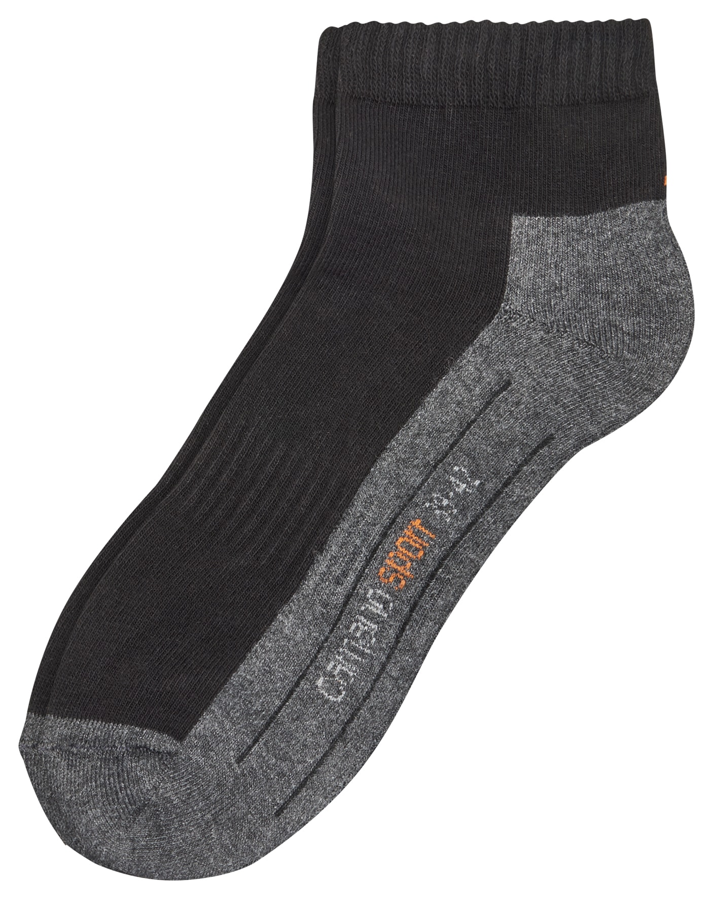 Camano Sportsocken, (4er Pack), mit entlastender Halbplüschsohle