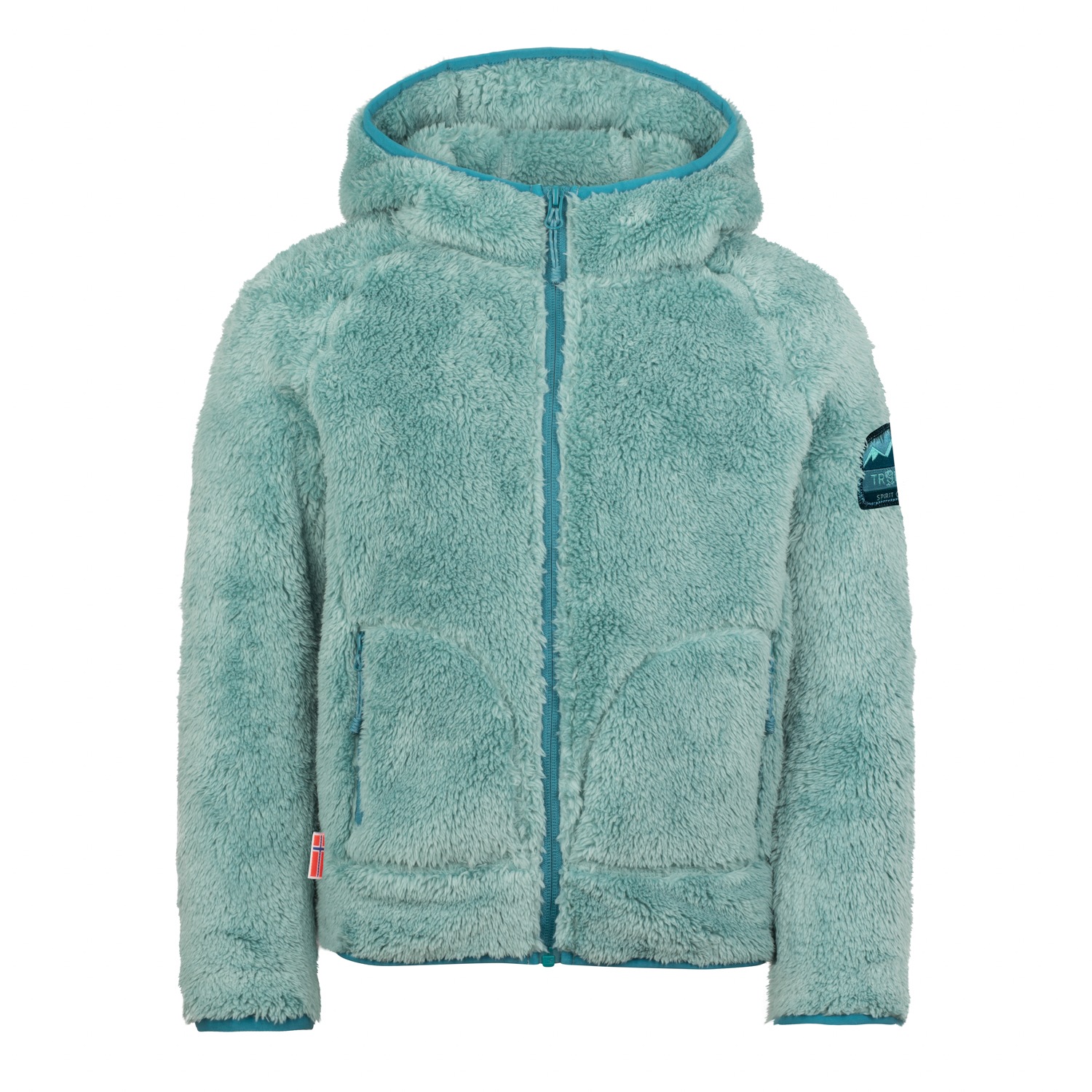 Trollkids, Unisex, TROLLKIDS Fleecejacke »GIRLS BORGUND JACKET XT«, glacier grün, teal, 176, Fleecejacke von Trollkids