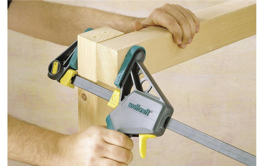 Wolfcraft Schraubzwinge »EHZ PRO 100«, Ausladung 100 mm / Dehnbereich 210 - 710 mm