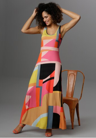 Aniston CASUAL Sommerkleid, mit graphischem Patch-Druck - jedes Teil ein Unikat - NEUE... kaufen