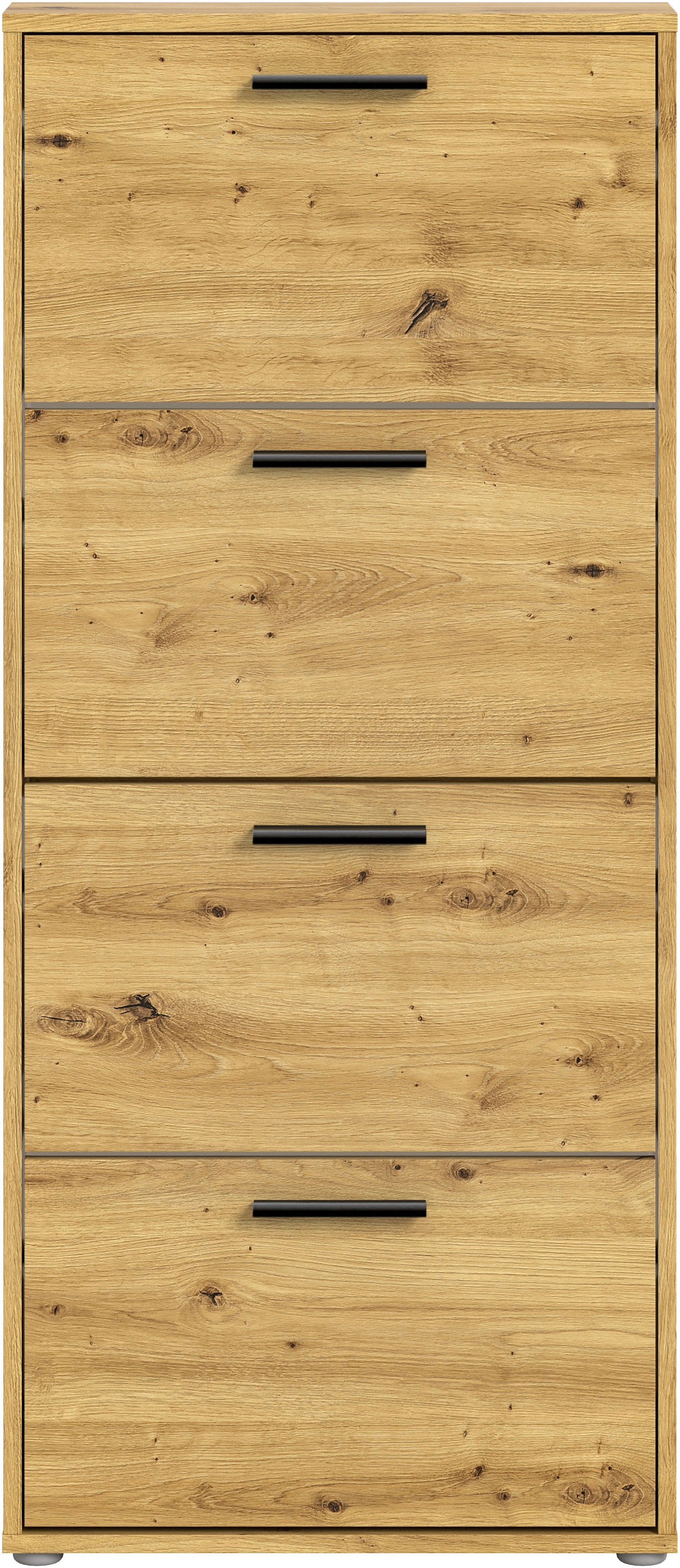 HBZ Schuhkommode »Sam Schuhkipper, Schuhschrank BxHxT 59x136x17 cm«, (1 St.), mit 4 Klappen