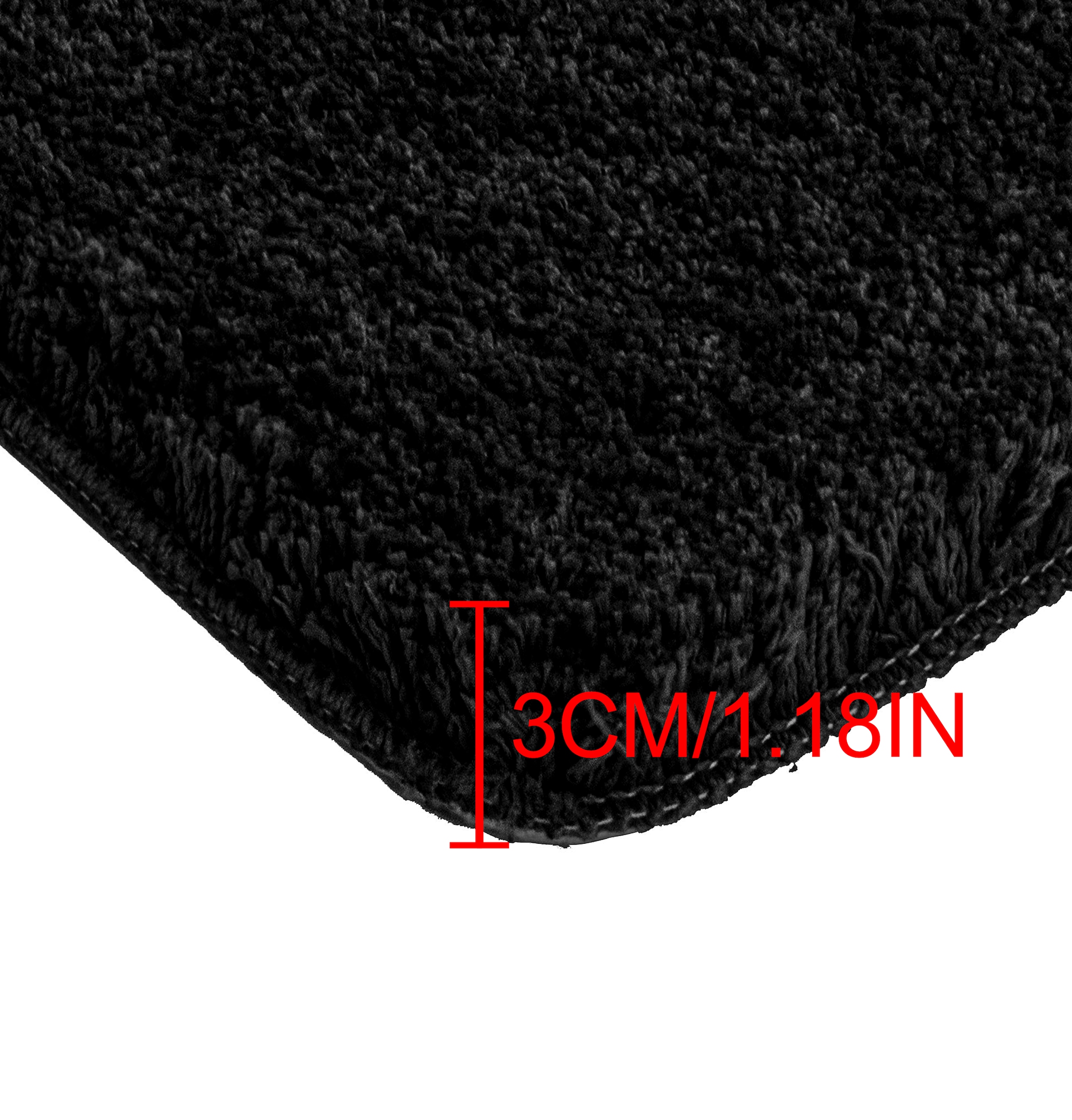 my home Badematte »Sanremo, Badvorleger, Badezimmer Teppich, sehr weich«, rutschhemmend beschichtet, fussbodenheizungsgeeignet-schnell trocknend, Badteppich, unifarben, rechteckig, rund & als 3-tlg. Set erhältlich
