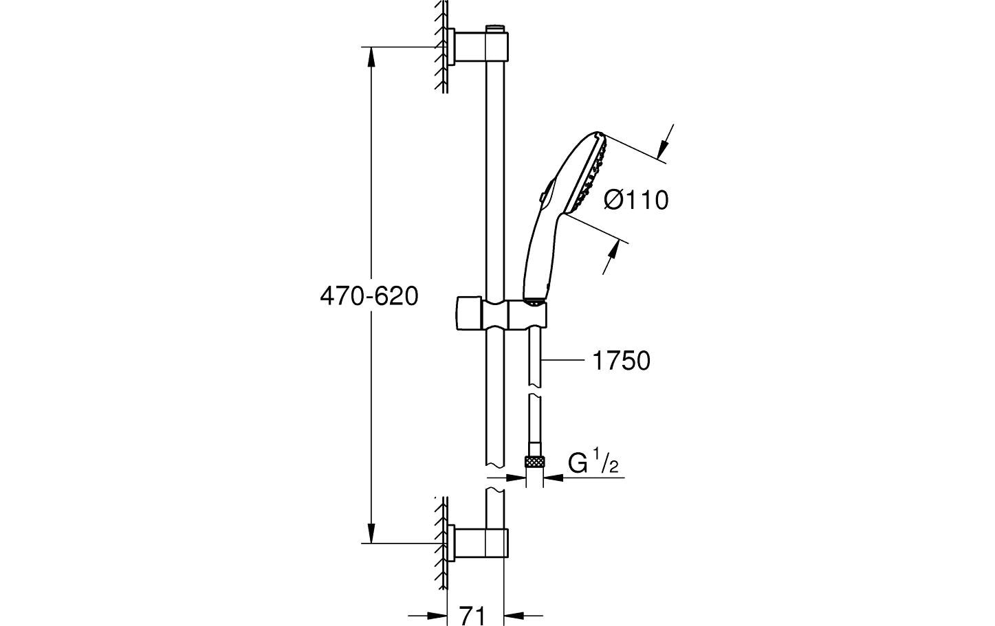 Grohe Duschsystem »Vitalio Start 110«
