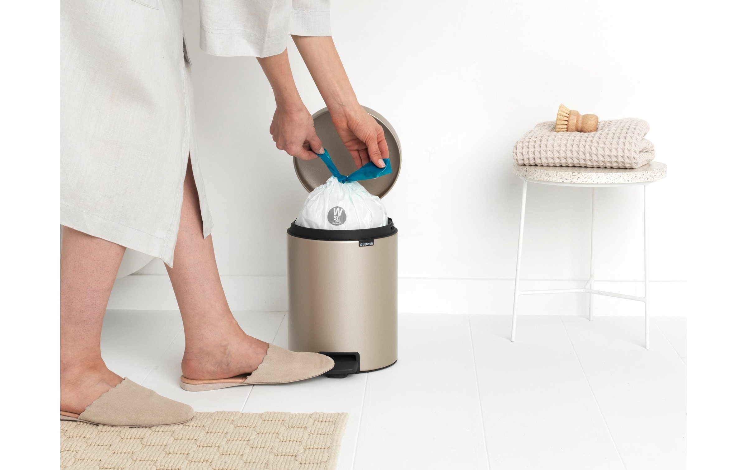 Brabantia Kosmetikeimer »NewIcon 5 l, Champagner«, 1 Behälter