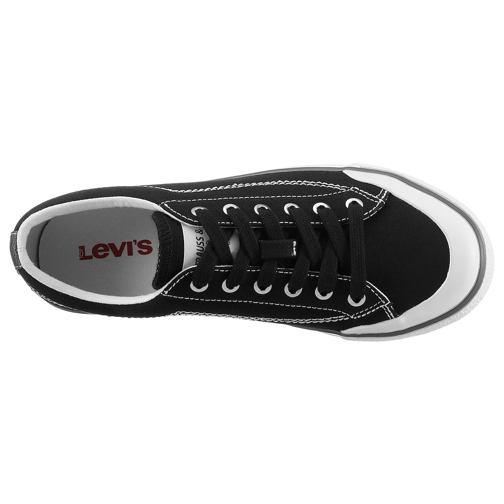 Levi's® Plateausneaker »LS2 S«, mit Ziernähten, Freizeitschuh, Halbschuh, Schnürschuh