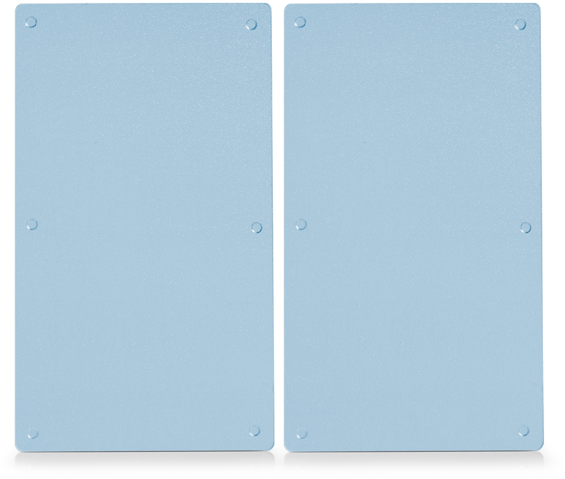 Zeller Present Schneide- und Abdeckplatte »Glas«, (Set, 2 tlg.), Mit 6 rutschfesten Elastikfüssen pro Platte