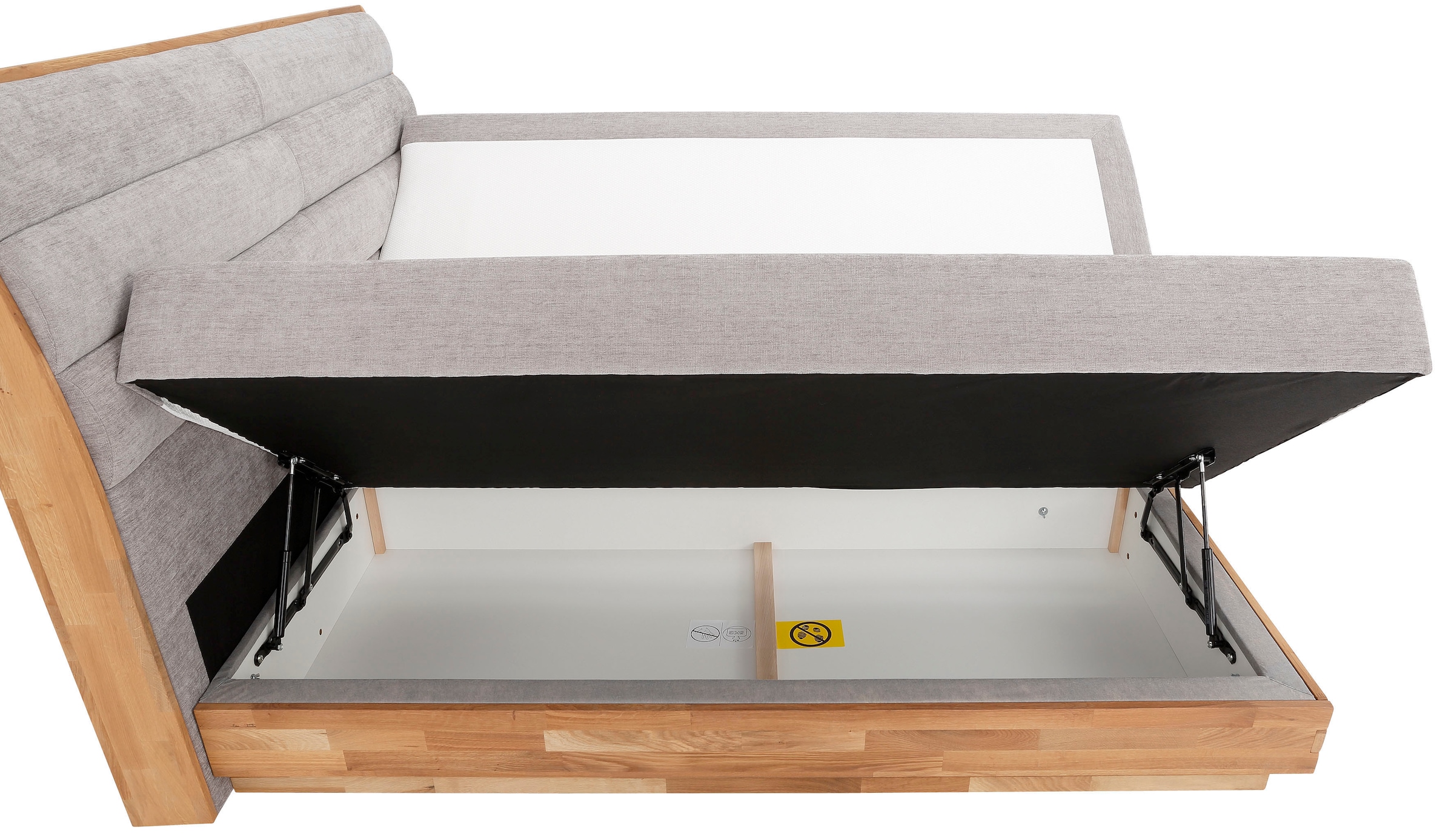 GOODproduct Boxspringbett »Jenna«, ohne LED-Beleuchtung, mit zertifizierten, recycelten Bezugsstoffen