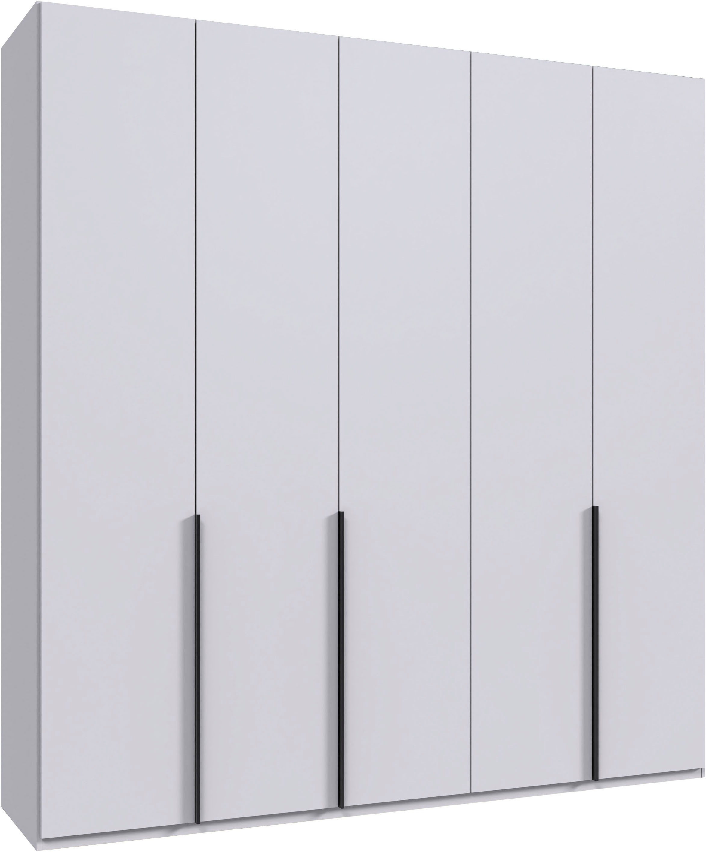 Wimex Kleiderschrank »Mugano,in 5 Breiten,2 Höhen,2 Tiefen, viele Farben, Made in Germany« in Basic oder Premium Ausstattung, mit langen Griffen aus Metall, mit oder ohne Spiegel