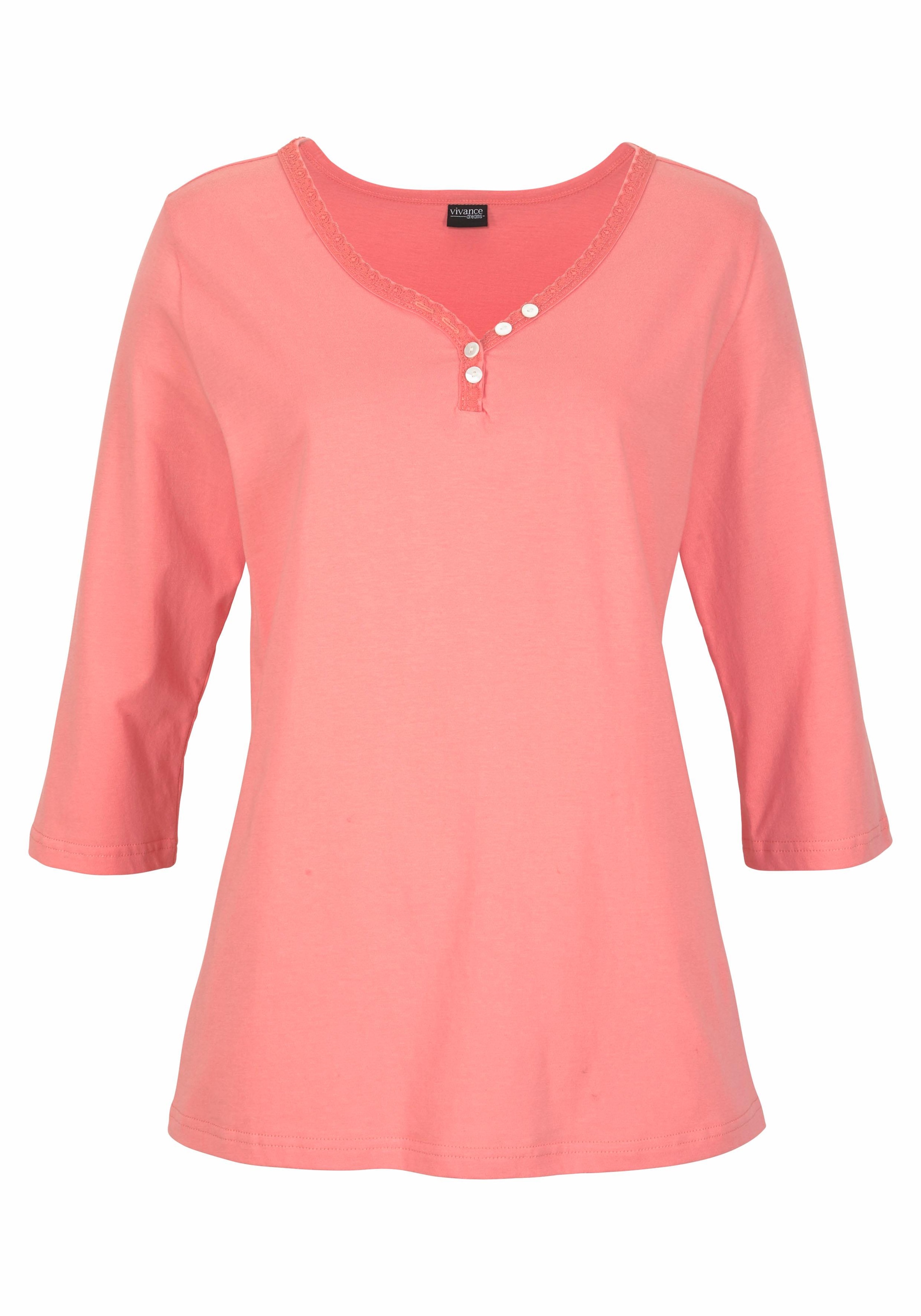 H.I.S 1 Stück), shoppen tlg., bei Schweiz (2 mit Jelmoli-Versand 3/4-Arm Pyjama, online Knopfleiste und