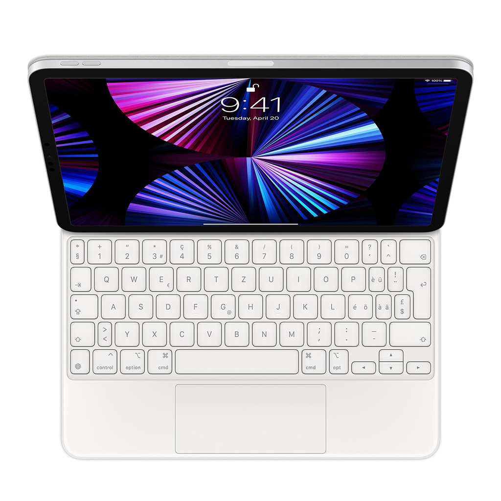 Apple Tablet-Hülle »Apple Magic Keyboard for 11-inch CH White«, iPad Air (4. Generation)-iPad Pro 11"-iPad Pro 11" (1. & 2. Generation), 28 cm (11 Zoll), MJQJ3SM/A