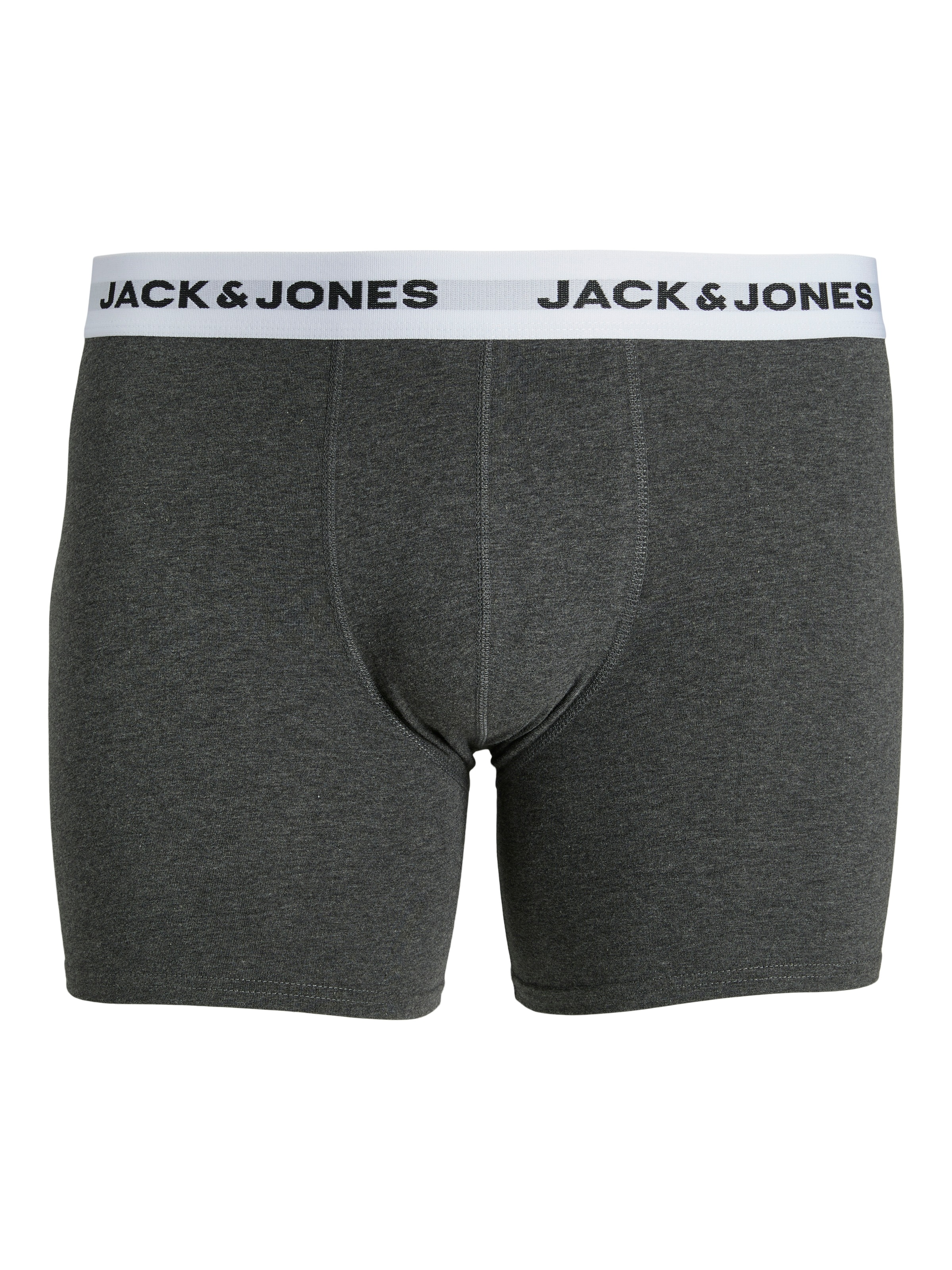 Jack & Jones PlusSize Boxershorts »JACBASIC WHITE WB TRUNKS 5 PACK NOOS PLS«, (Packung, 5 St.), mit Logo Schriftzug